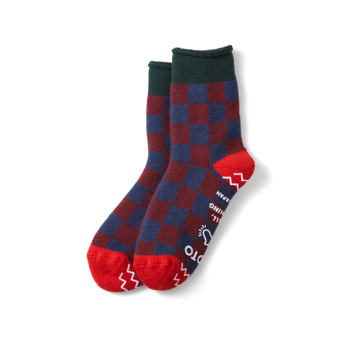 Checkerboard Pile Room Socks