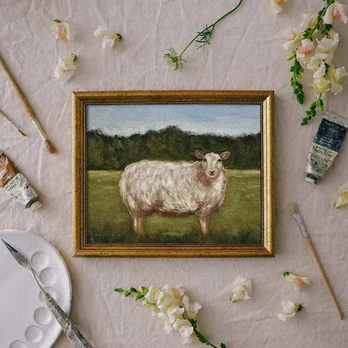 WOOLY Art Print framed