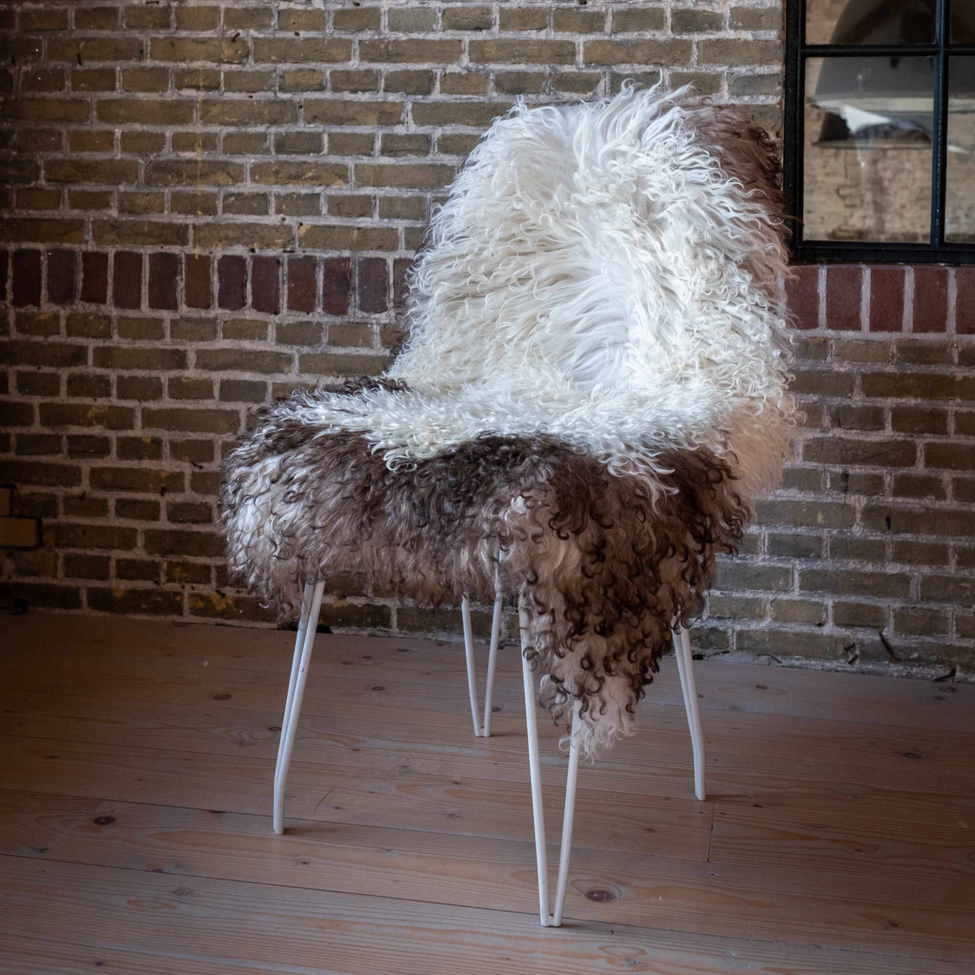 Curly Goat Sheepskin Rug