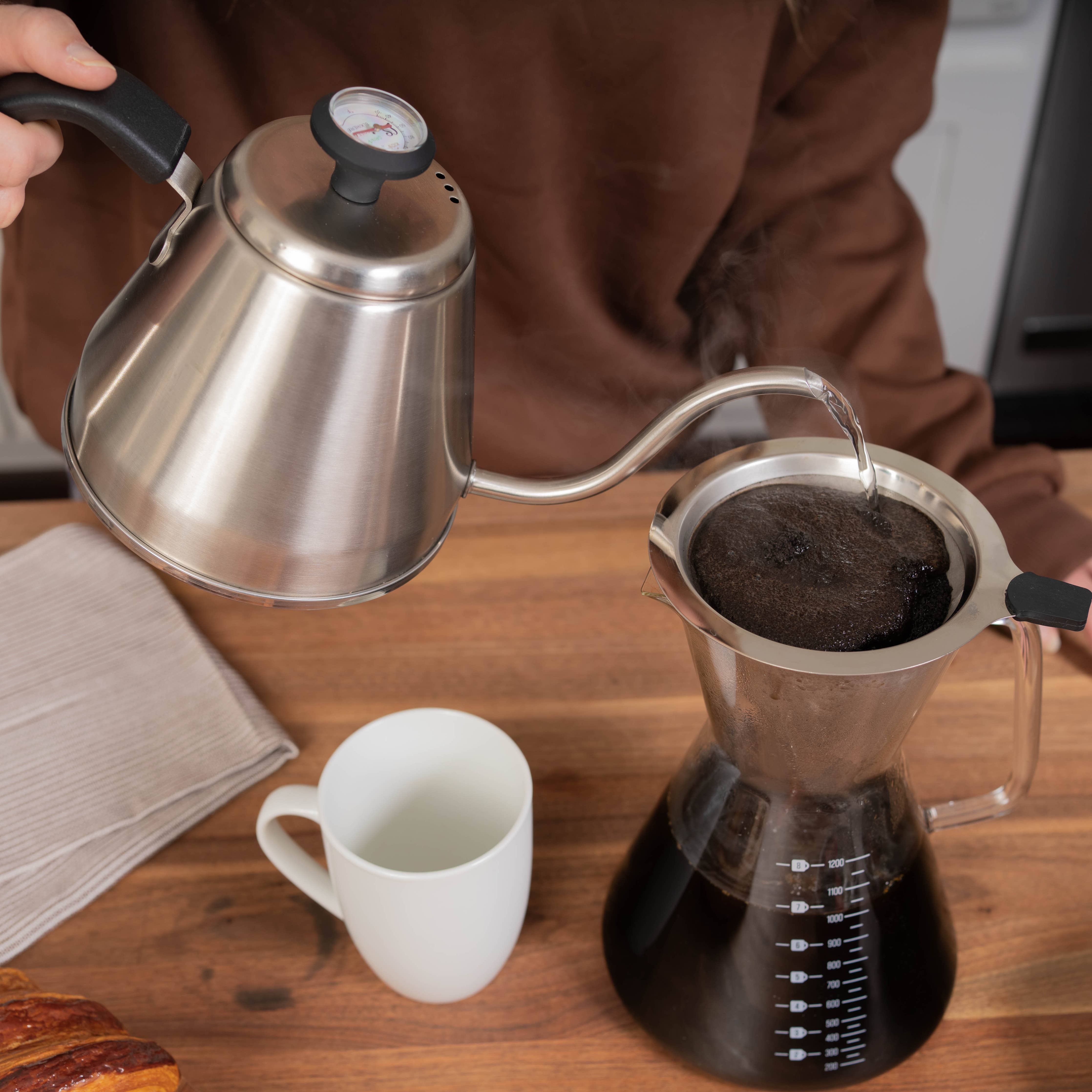 London Sip Stainless Steel Kettle w/ Beverage Thermometer