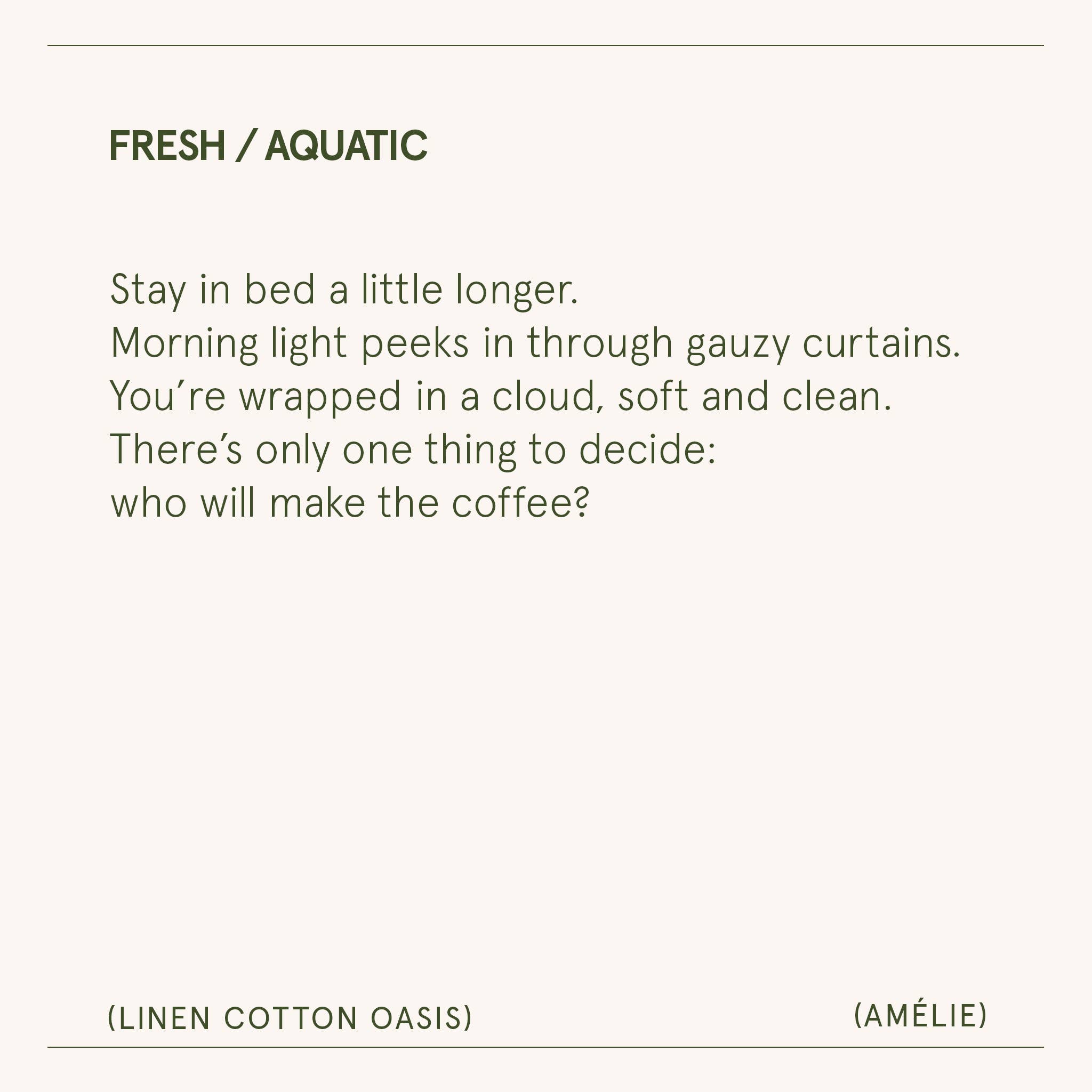Scented Candle - Linen Cotton Oasis - 7oz | La Jolie Muse