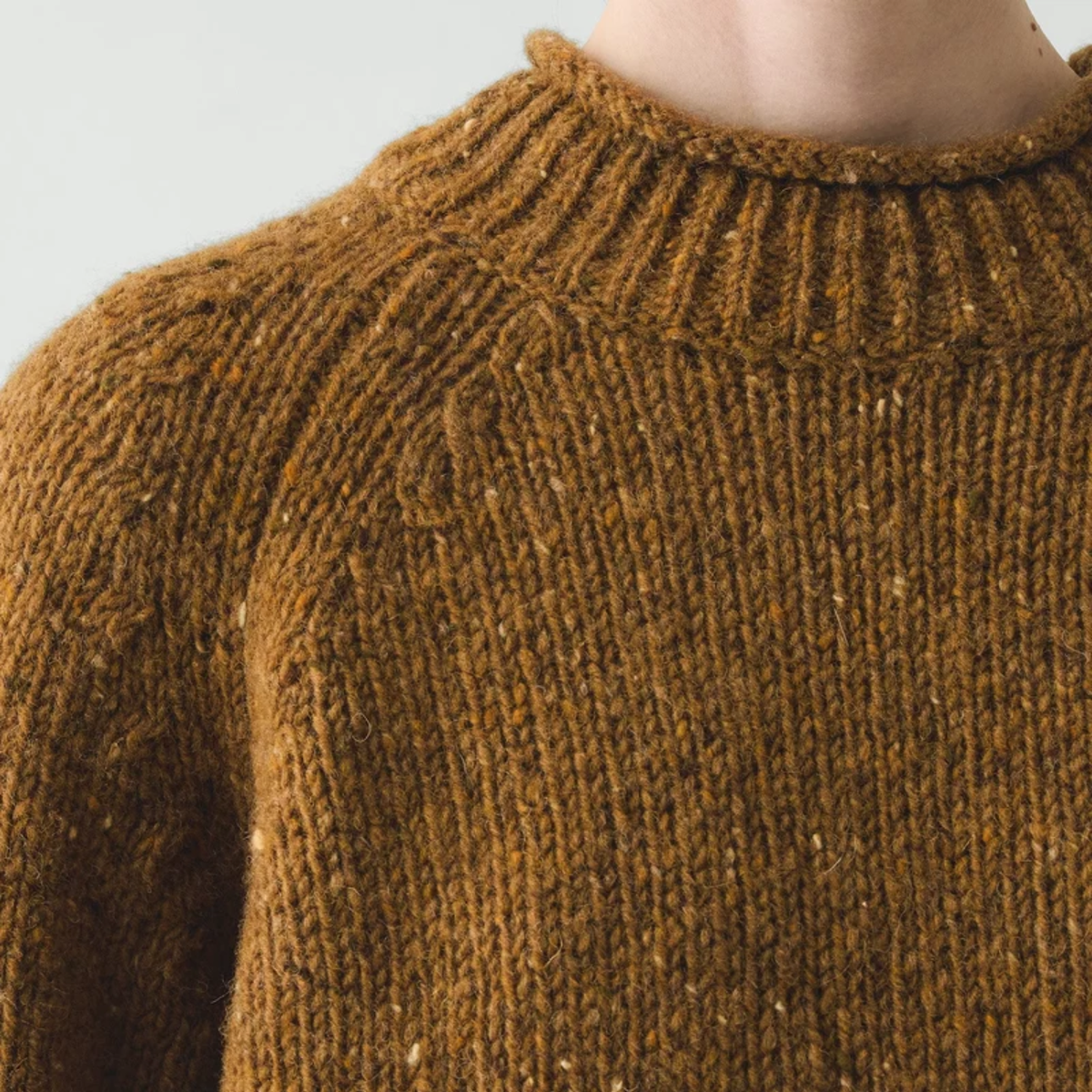 Donegal Wool Roll Neck Sweater - Women's