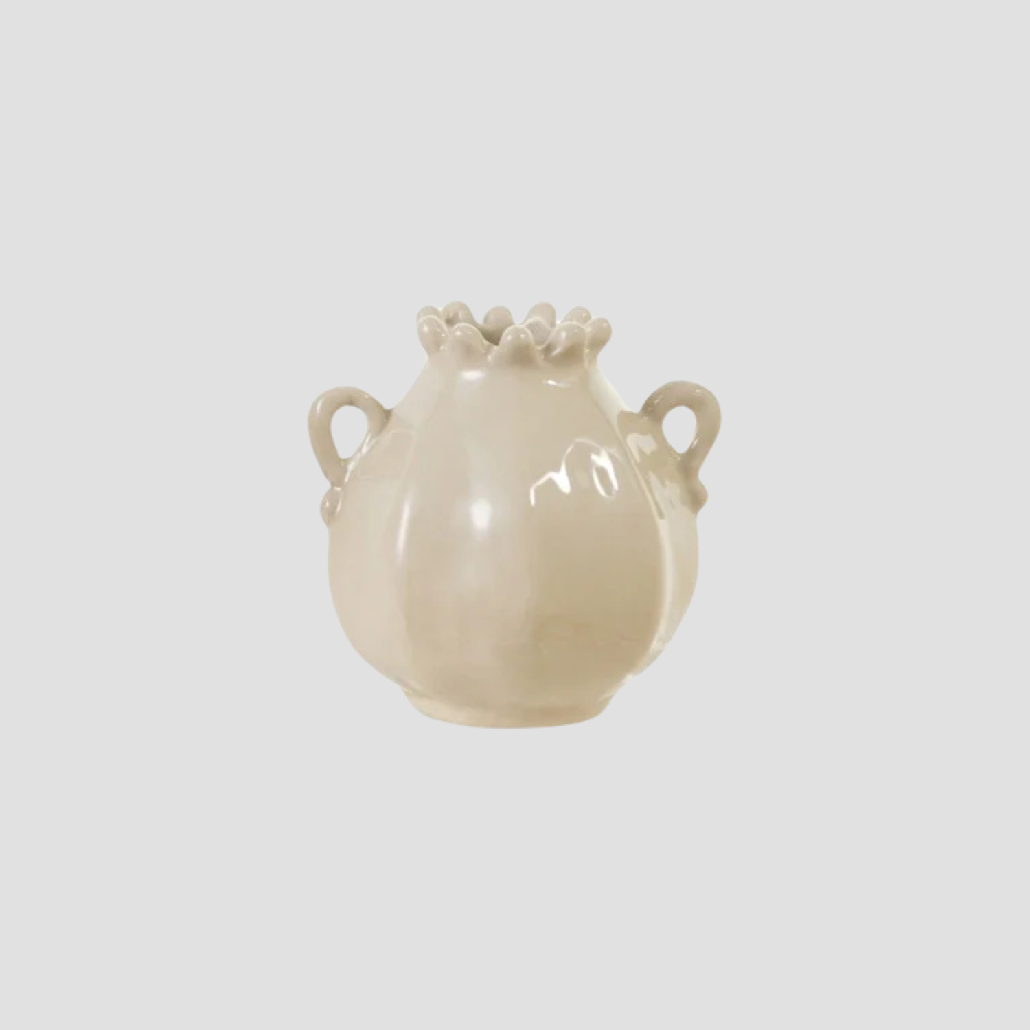 Stoneware Vase with Handles