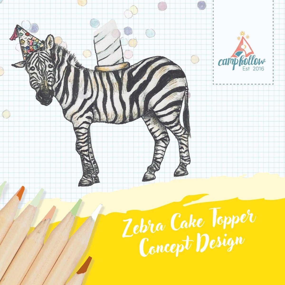 Zebra Cake Topper