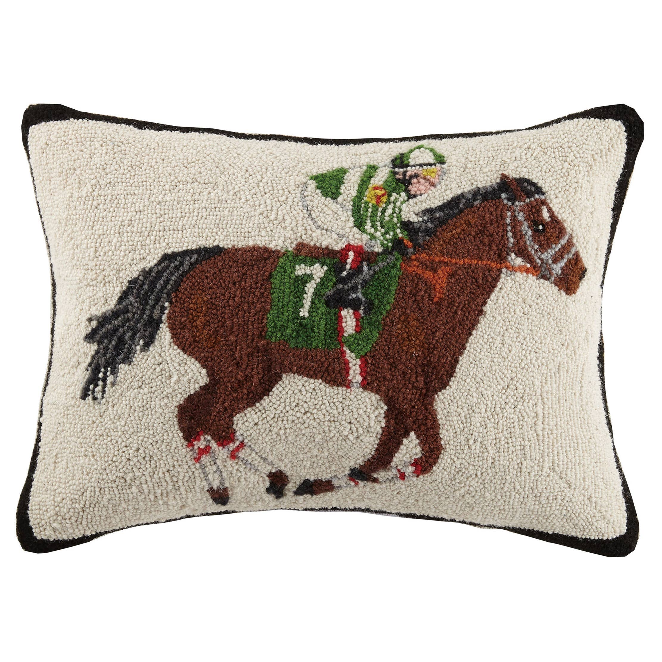 Equestrian Racer Hook Pillow - Mary Lake Thompson