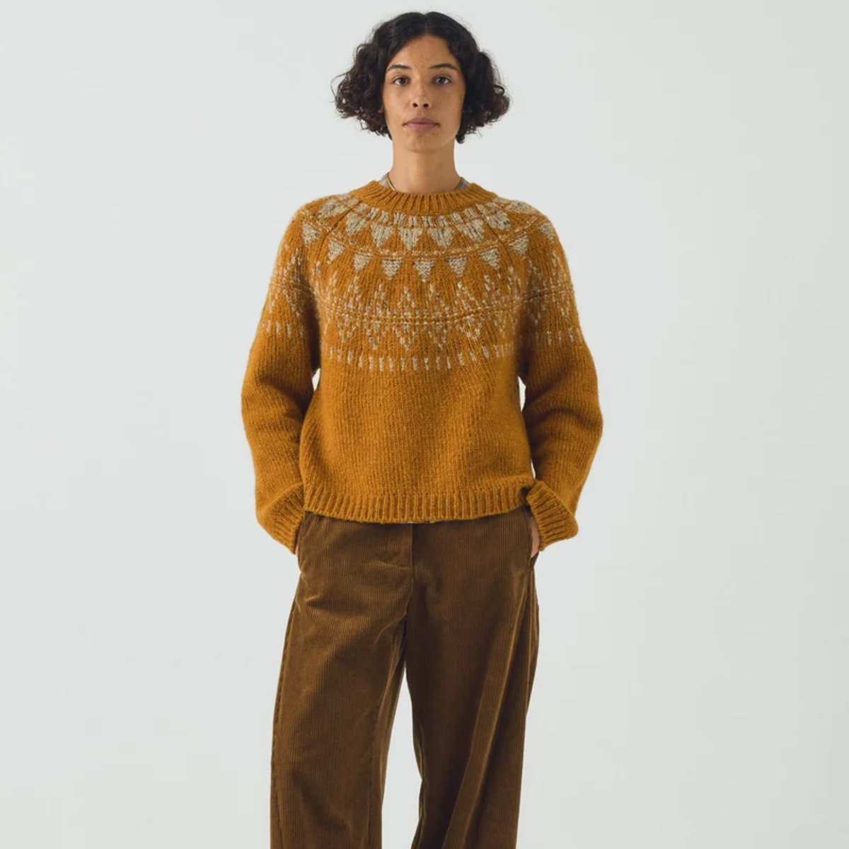 Women's Harvest Yoke Donegal Sweater