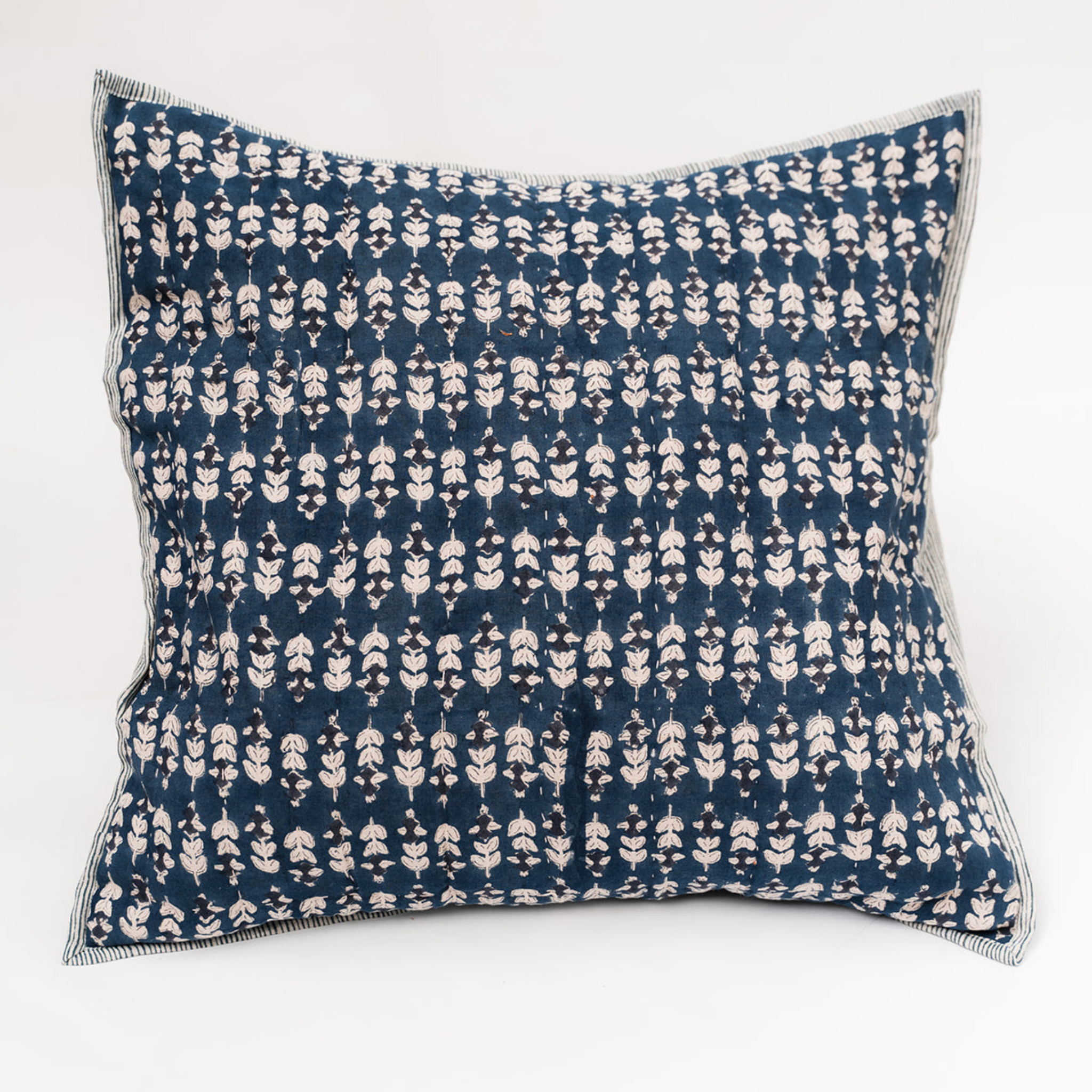 Blossom Block Print Euro Shams S/2