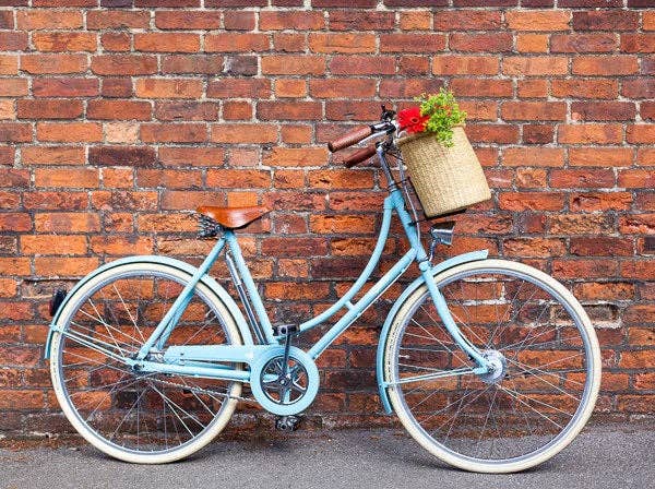 Woven Bicycle Basket - Natural