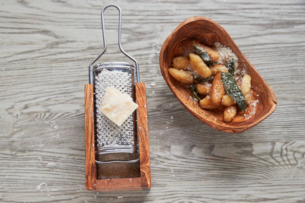 Italian Olivewood Box Cheese Grater