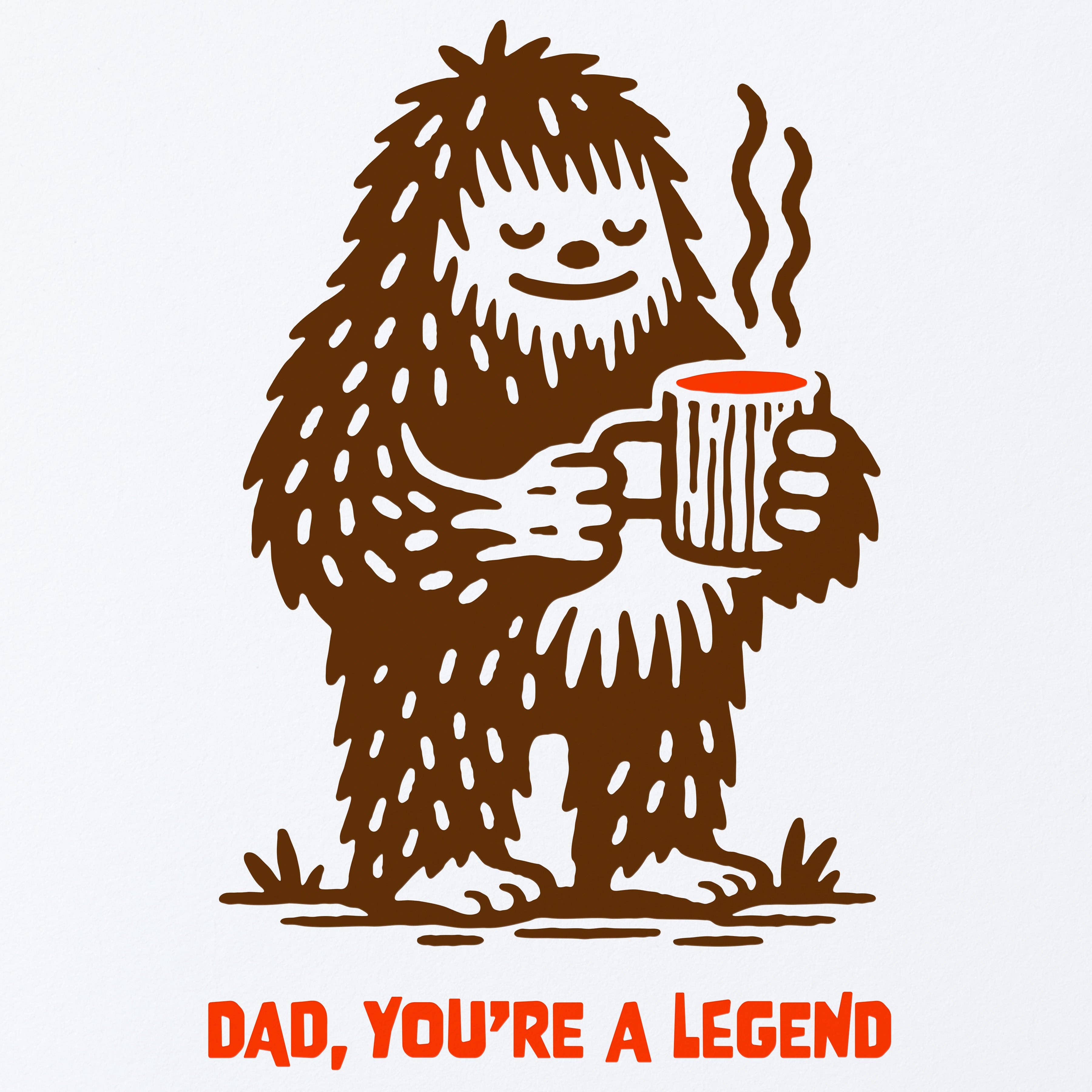 Dad, You're a Legend Greeting Card