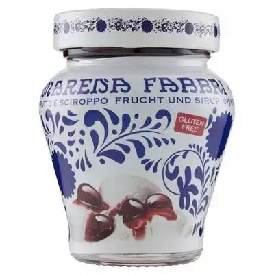 Amarena Cherries in Syrup - Fabbri glass jar