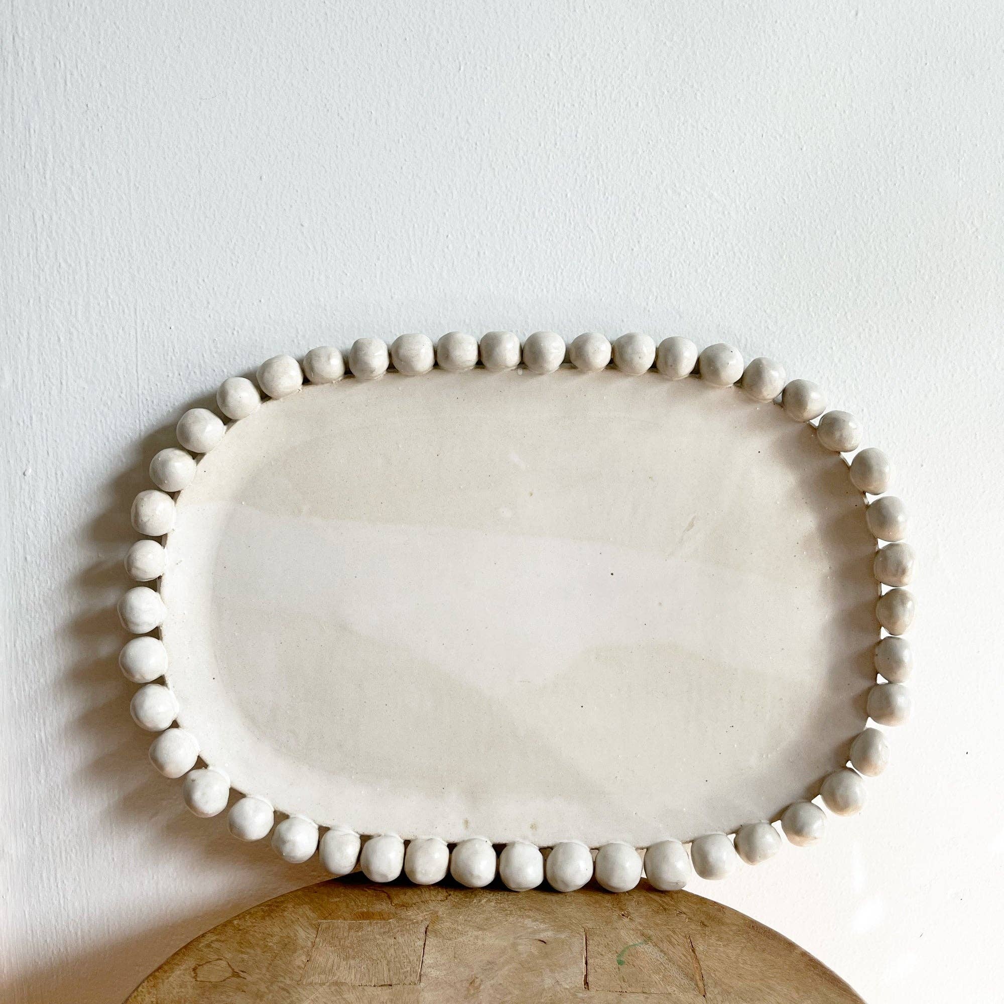 Beaded Serving Platter