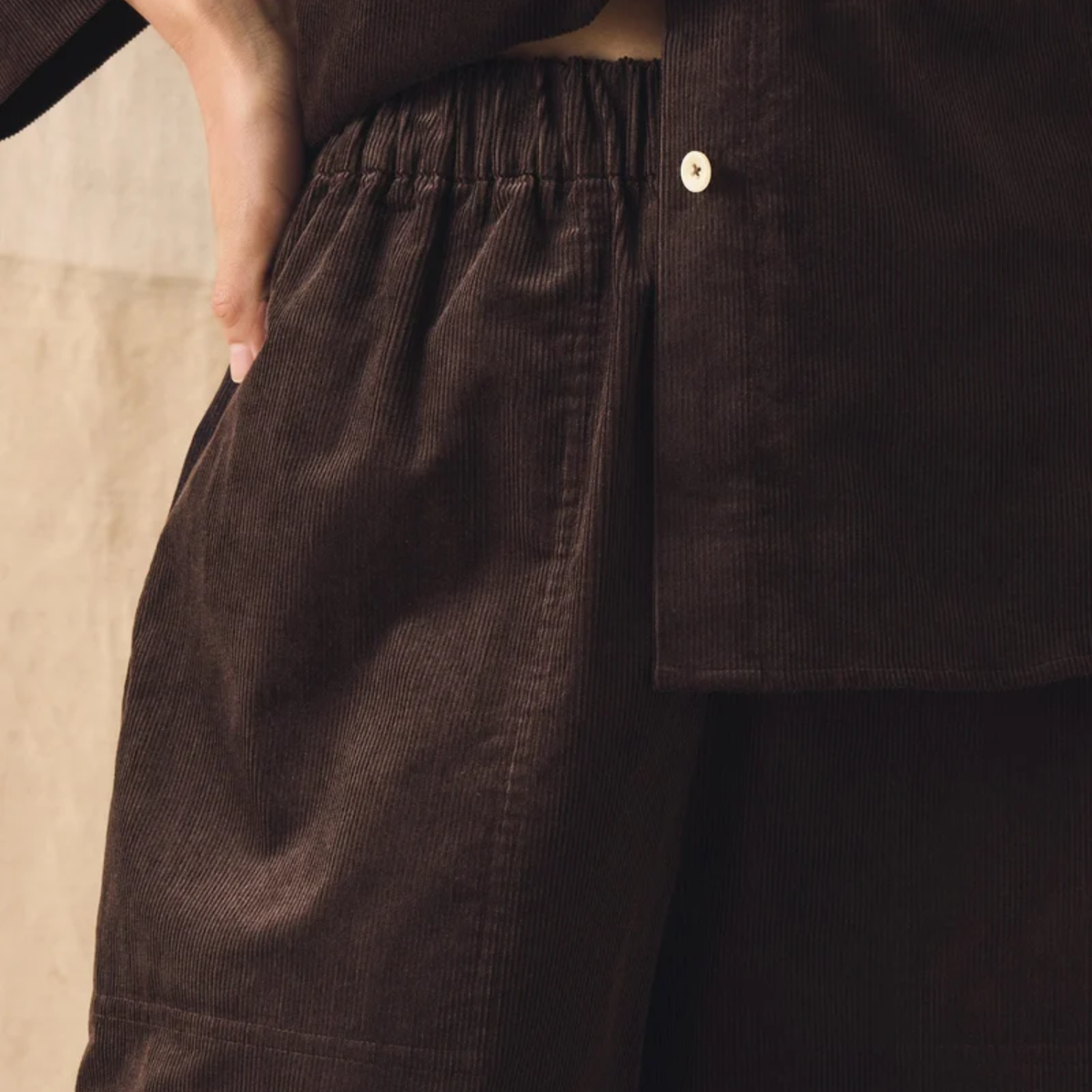 Women’s Organic Cord Barrel Trousers