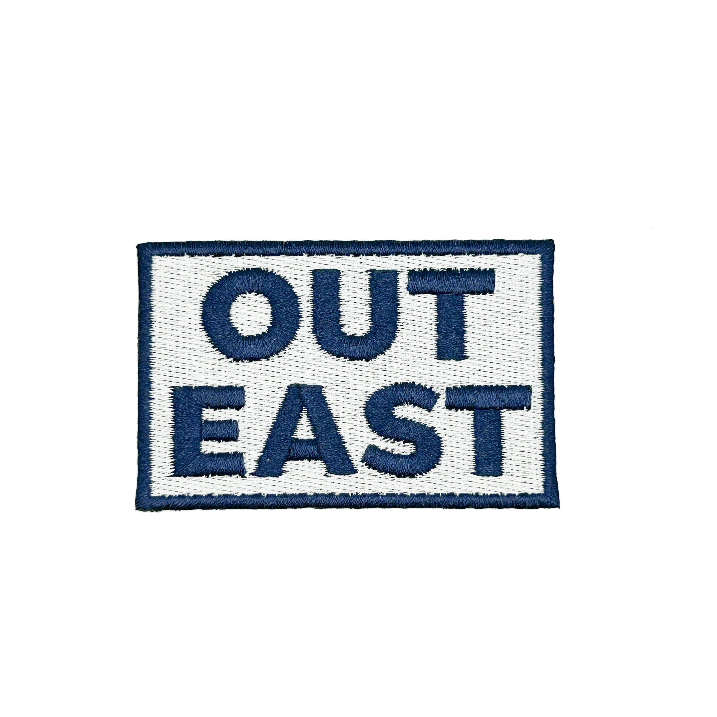 Out East Embroidered Patch Coastal, Preppy, Nautical, Travel