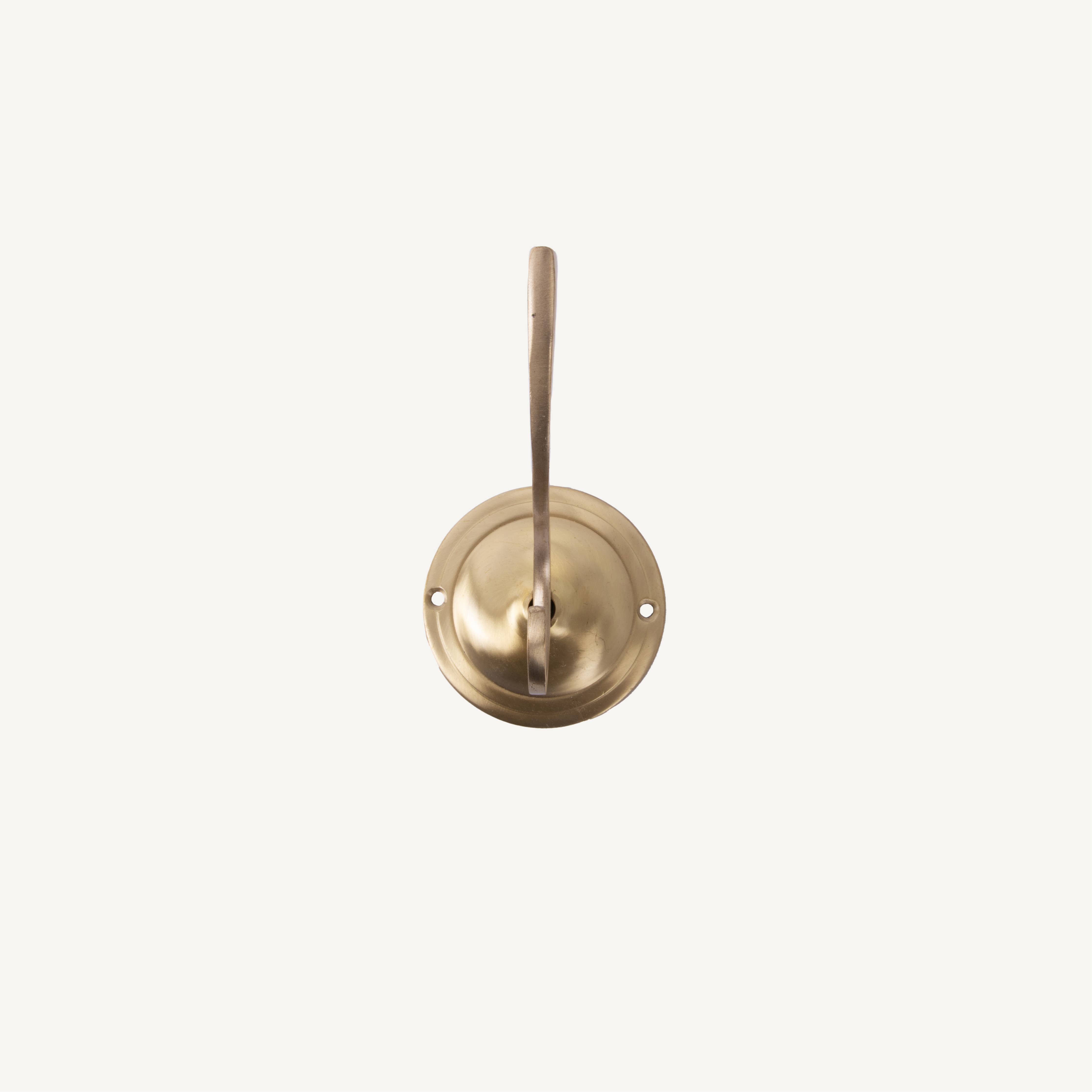 Round Mount Brass Wall Hook
