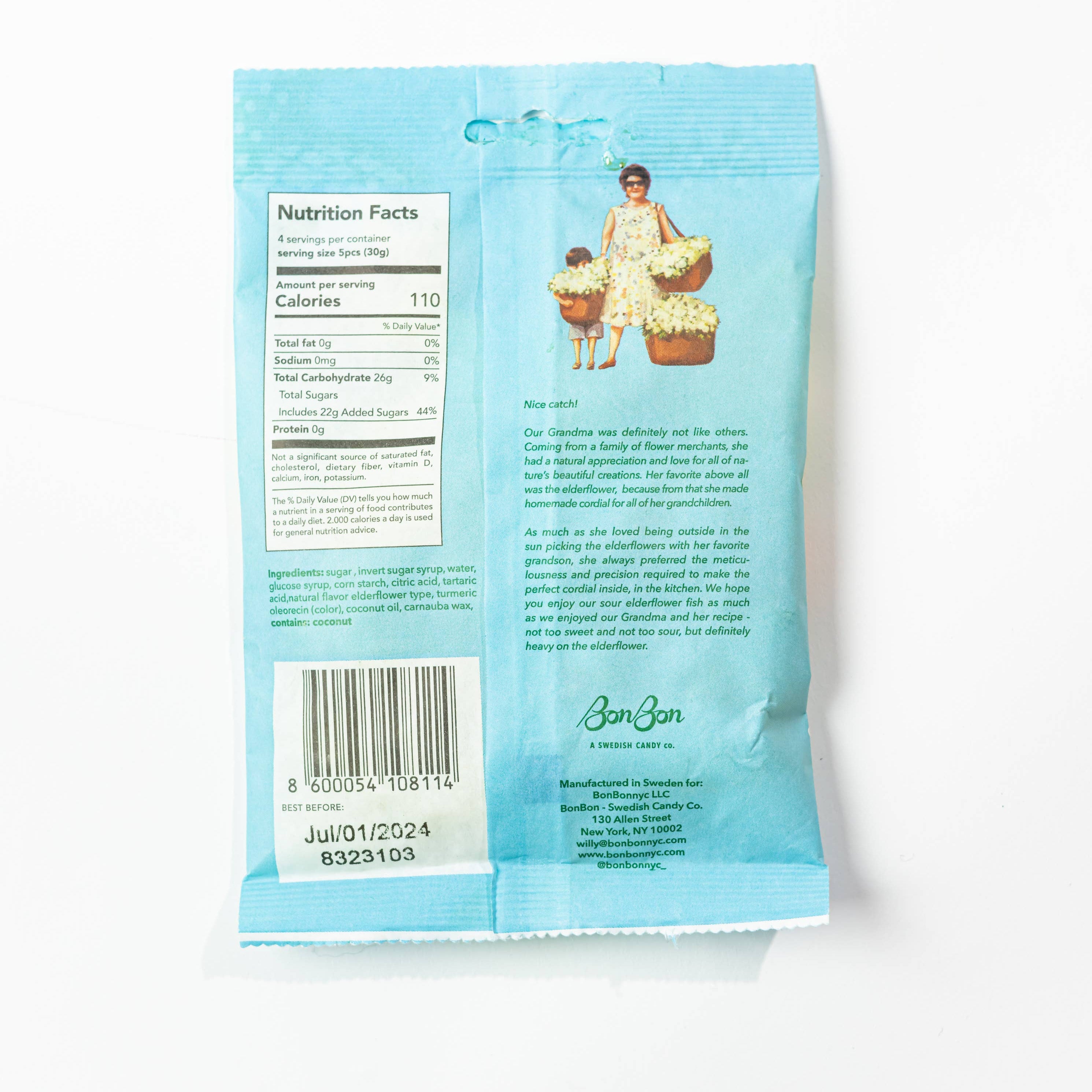 Sour Elderflower Fish - 5.2oz (150g)