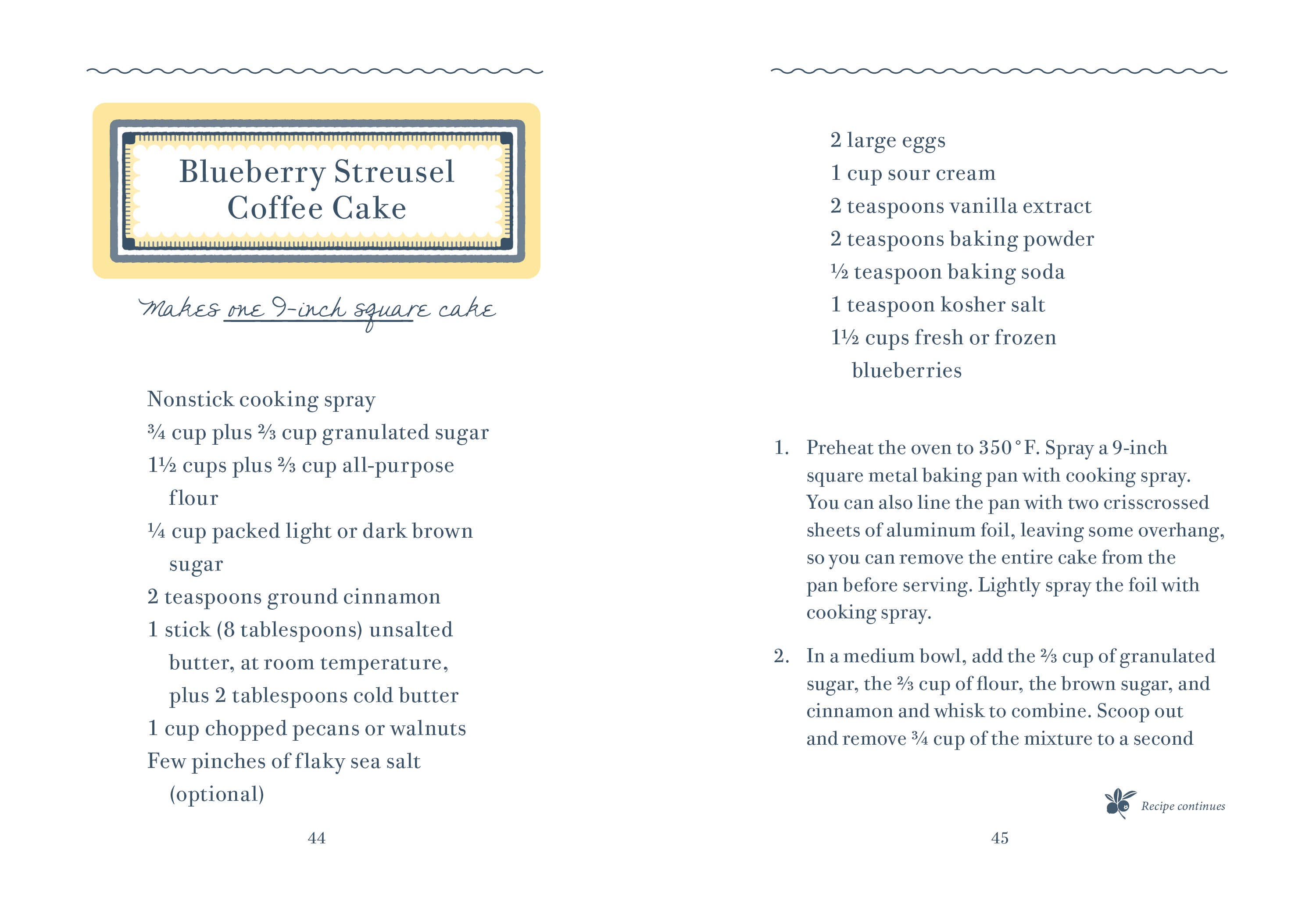 Blueberries for Sal Cookbook