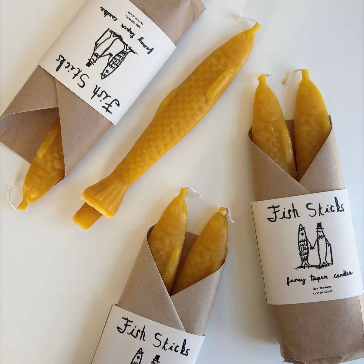 Fish Sticks Taper Candles