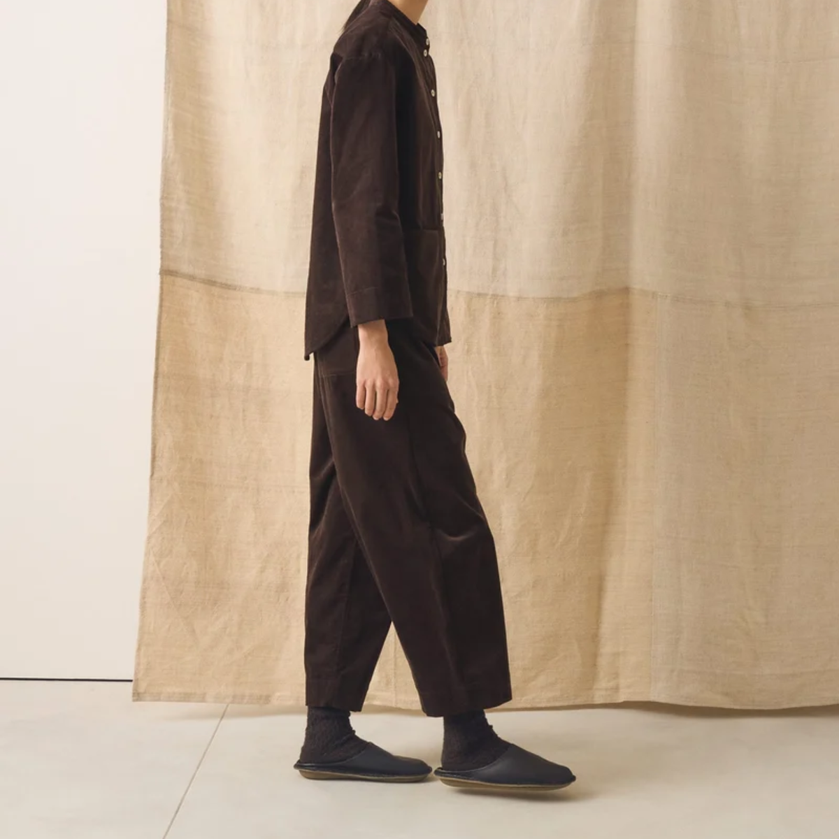 Women’s Organic Cord Barrel Trousers