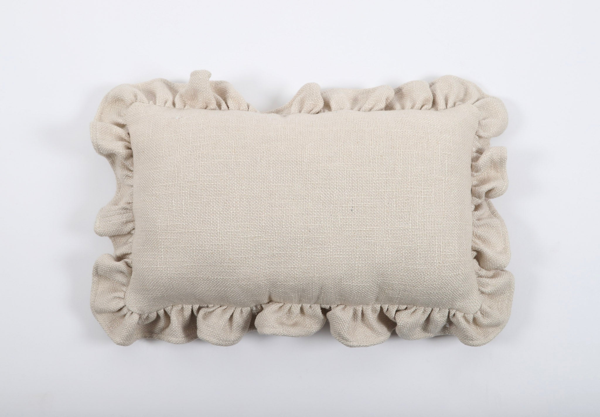 Luxe Linen Ruffle Pillow