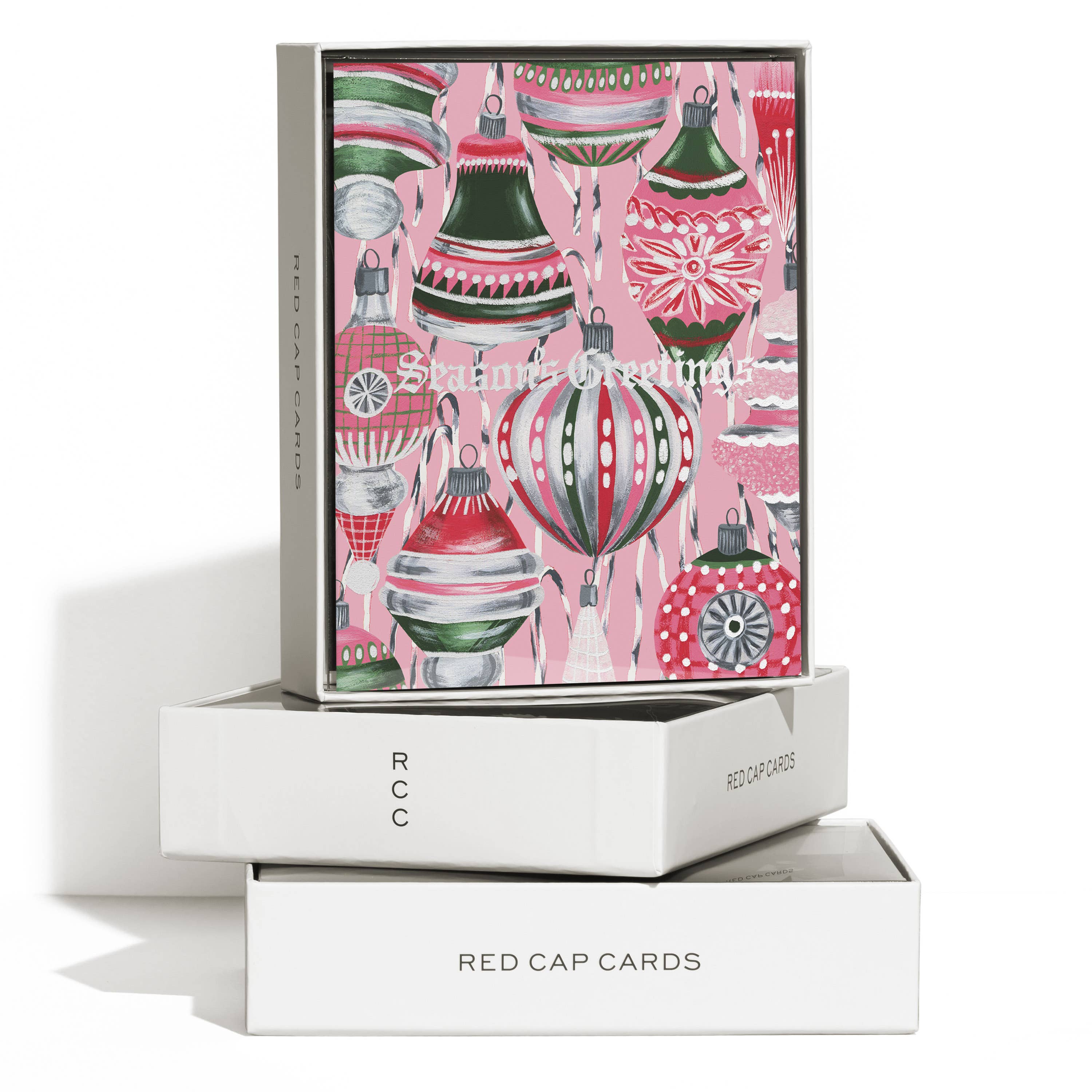 Retro Ornaments holiday greeting card