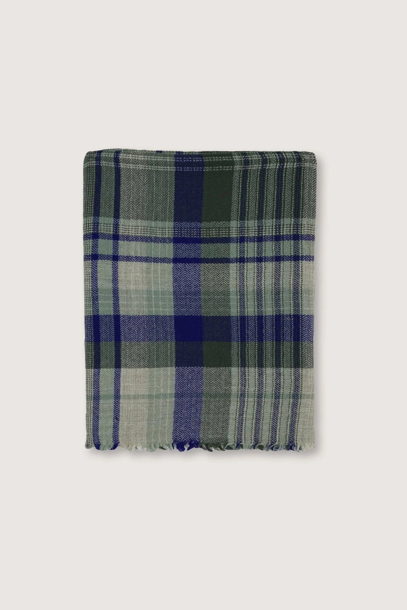 N°81 Plaid Wool Throw