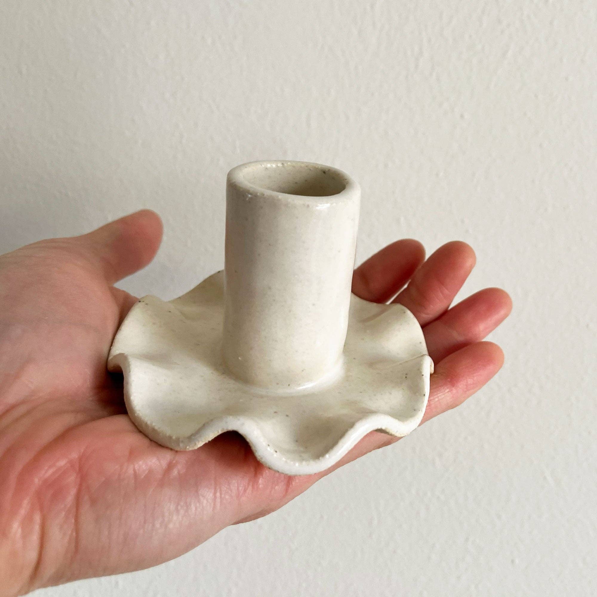 Ruffle Candle Holders