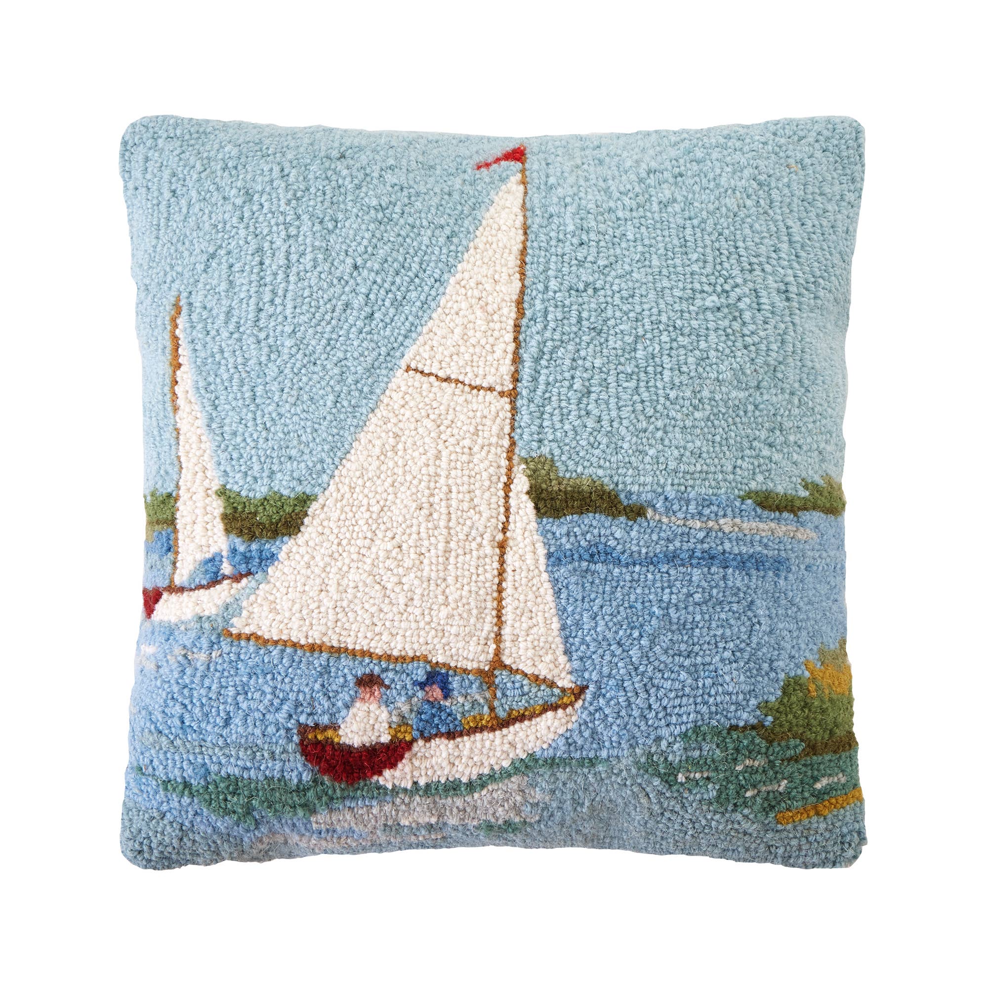 Sailboats Hook Pillow - Susan Winget