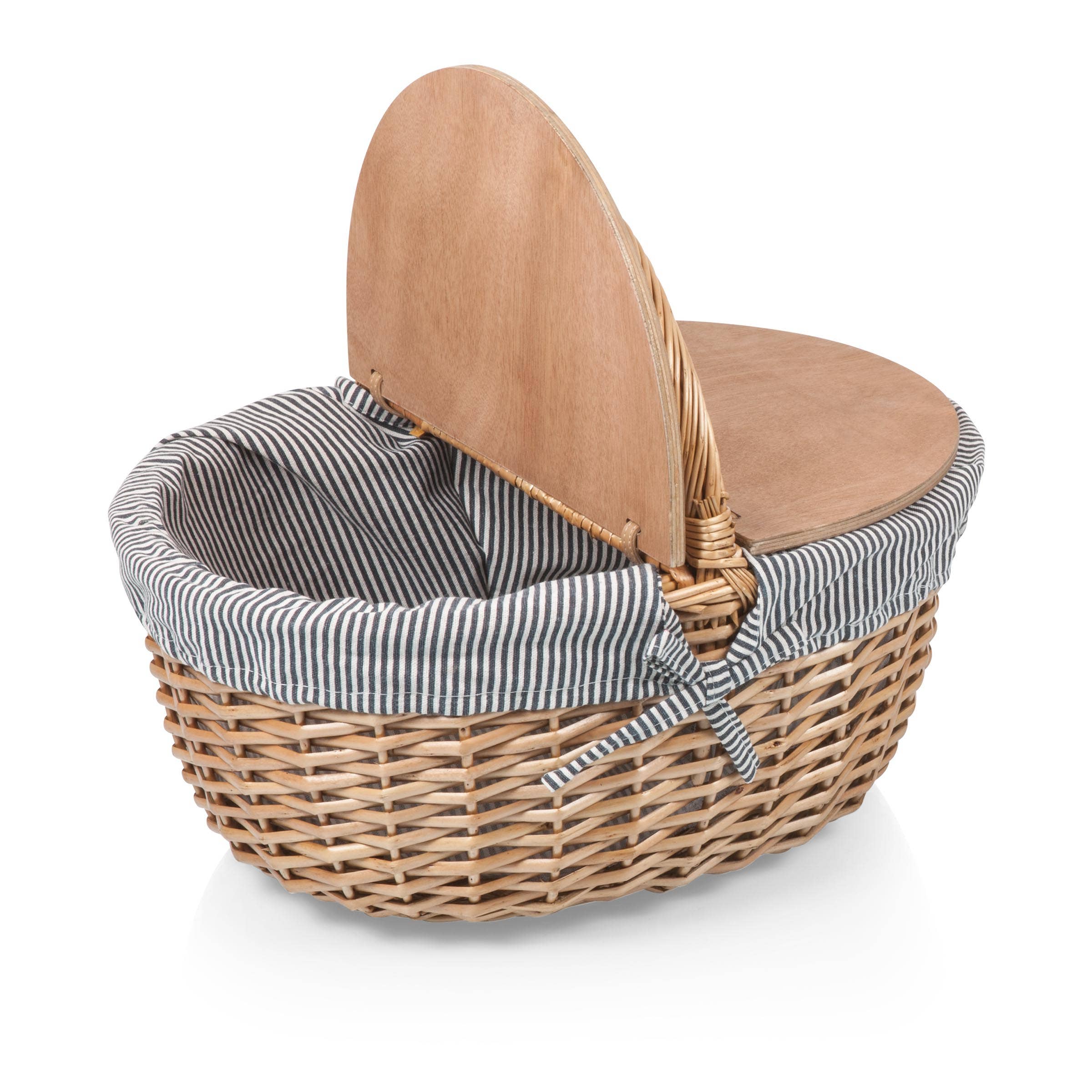 Country Vintage Picnic Wicker Basket