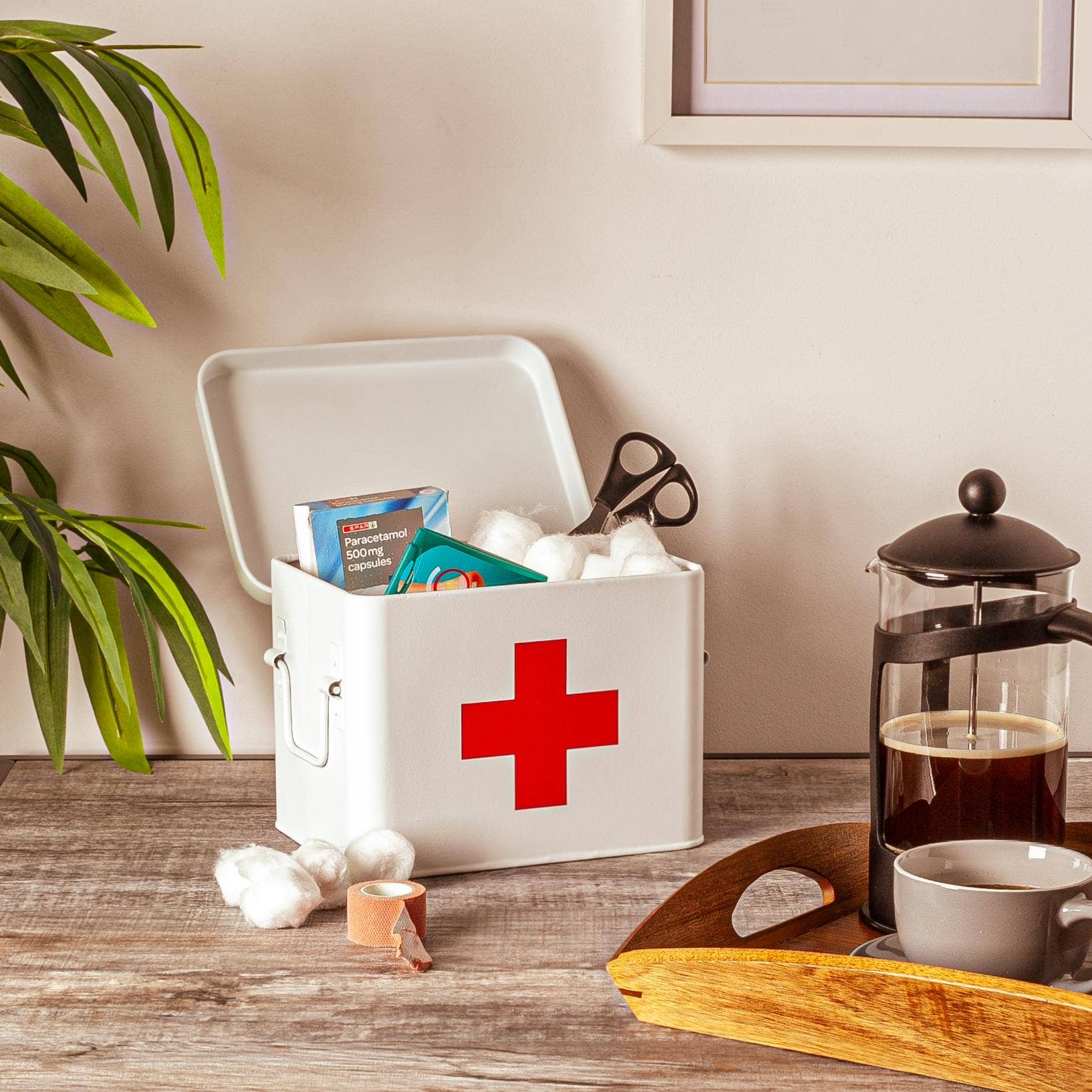 First Aid Storage Canister - White
