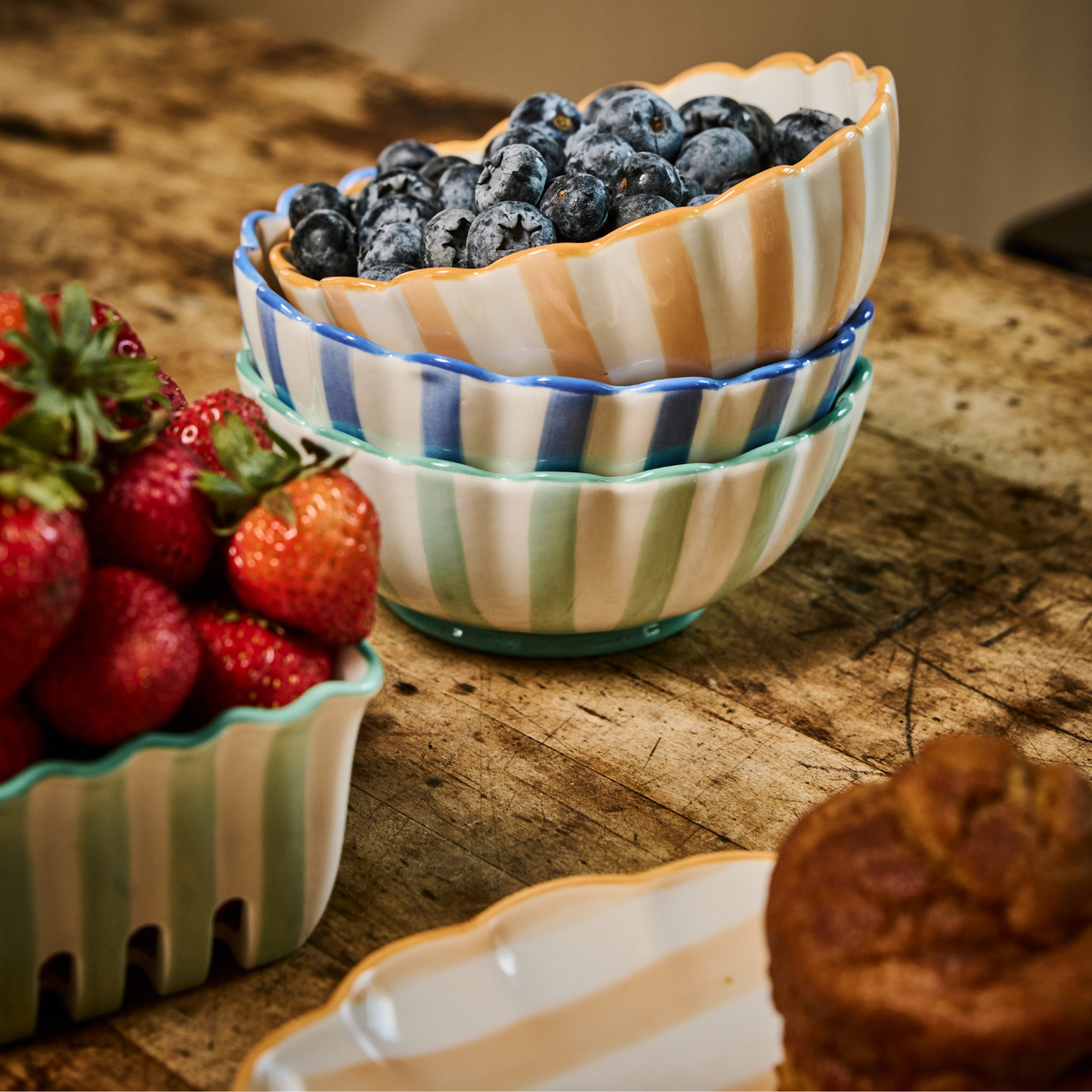 Kinsey Scallop Dessert Bowl - Set of 4