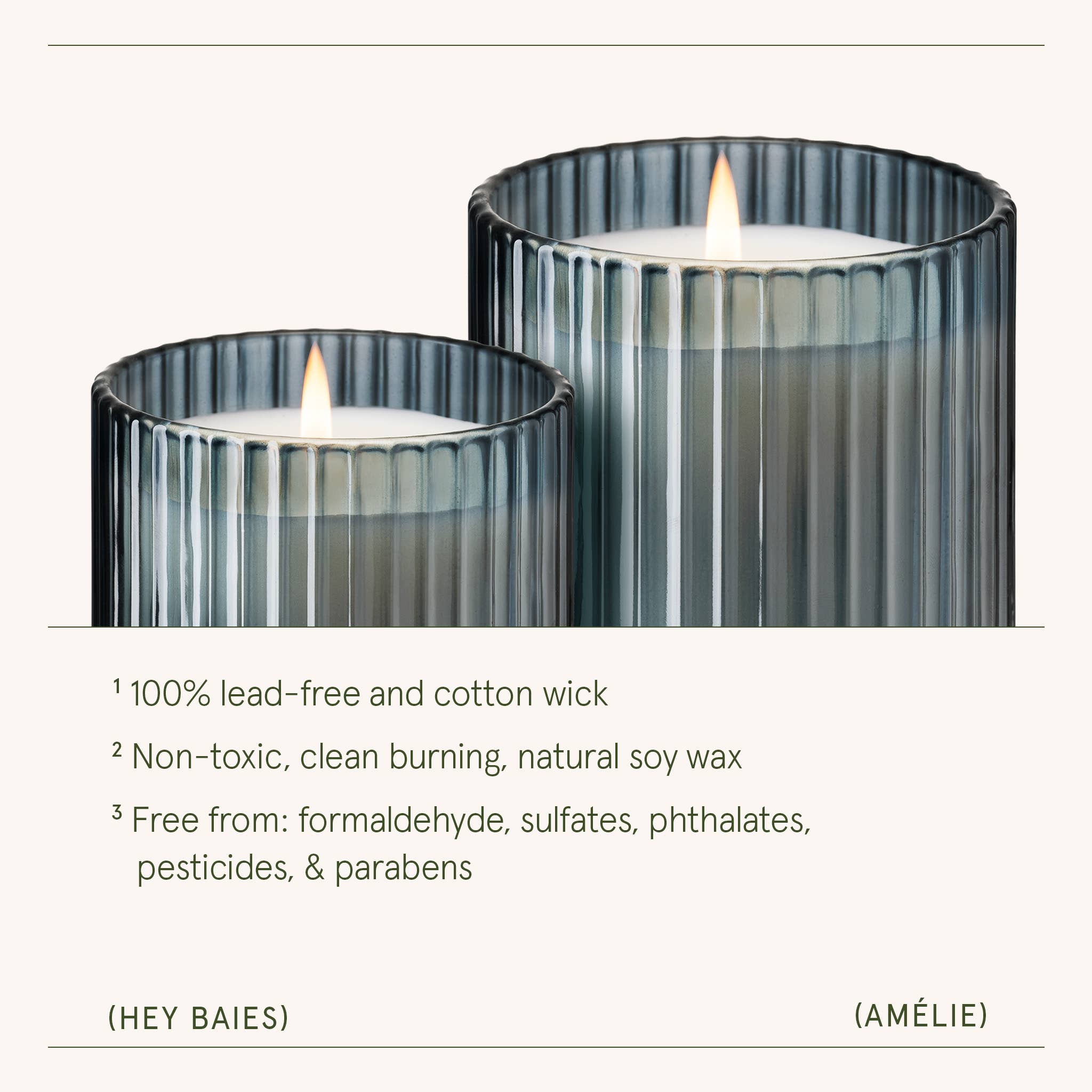 Scented Candle - Hey Baies - 7oz | La Jolie Muse