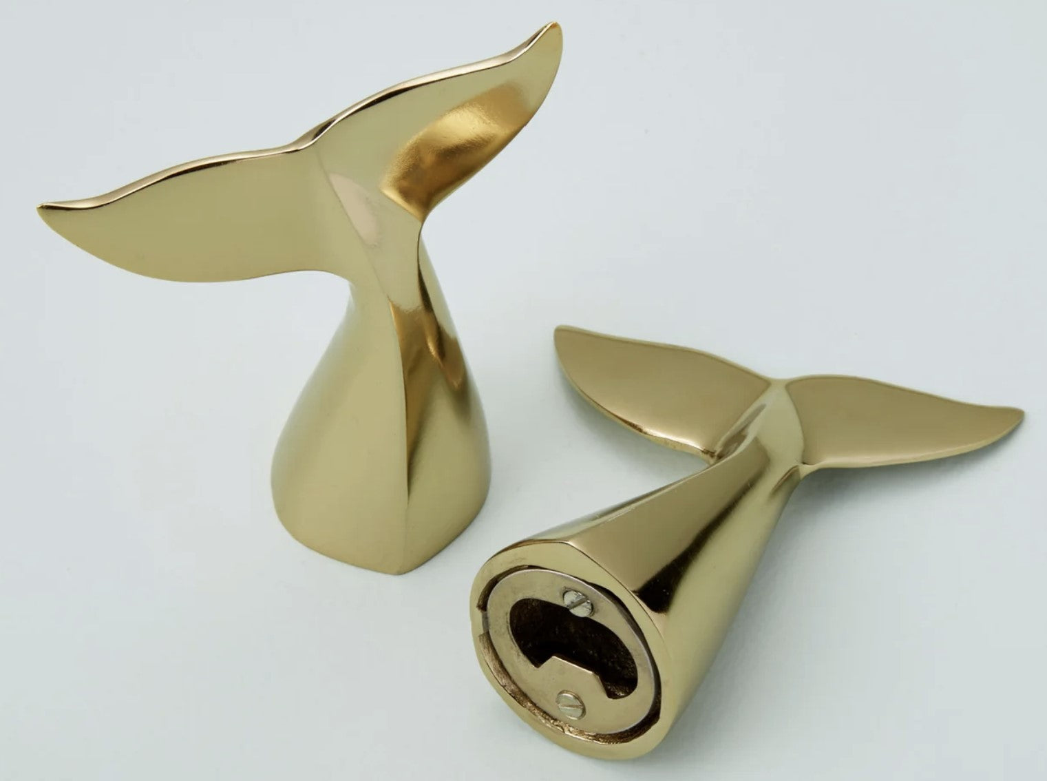 Gold Whale's Tail Bottle Opener