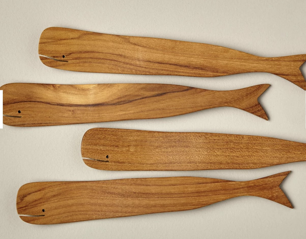 Teak Whale Spreaders - Set of 4