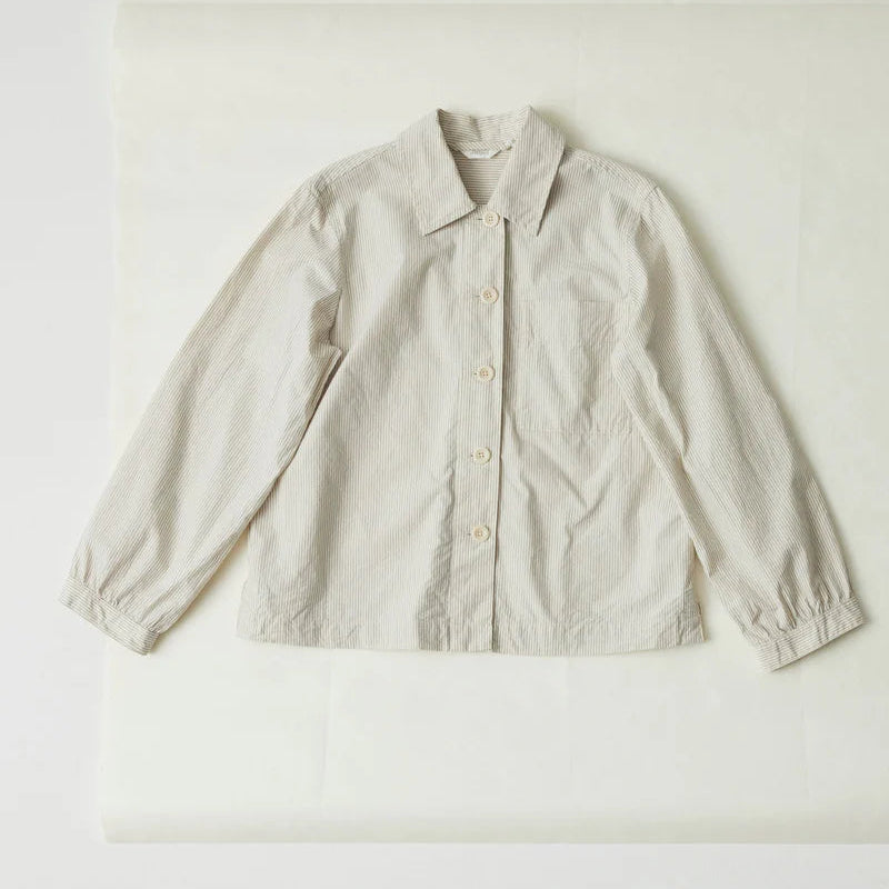 Toast Baya Patch Pocket Stripe Organic Cotton Shirt