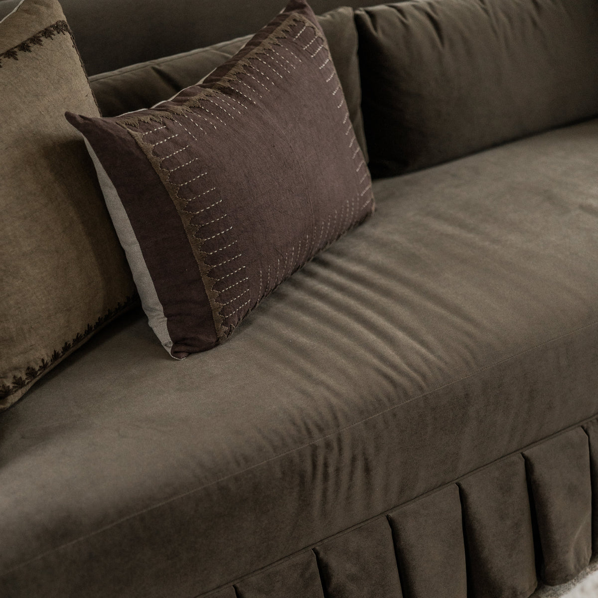Langley Stitch Lumbar Pillow