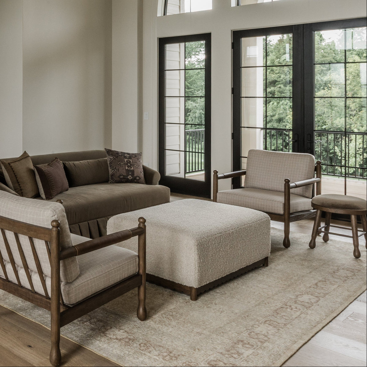 Steven Coffee Table Ottoman - Square - Made to Order