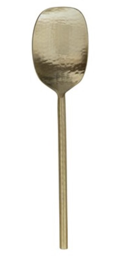 Hammered gold spoon