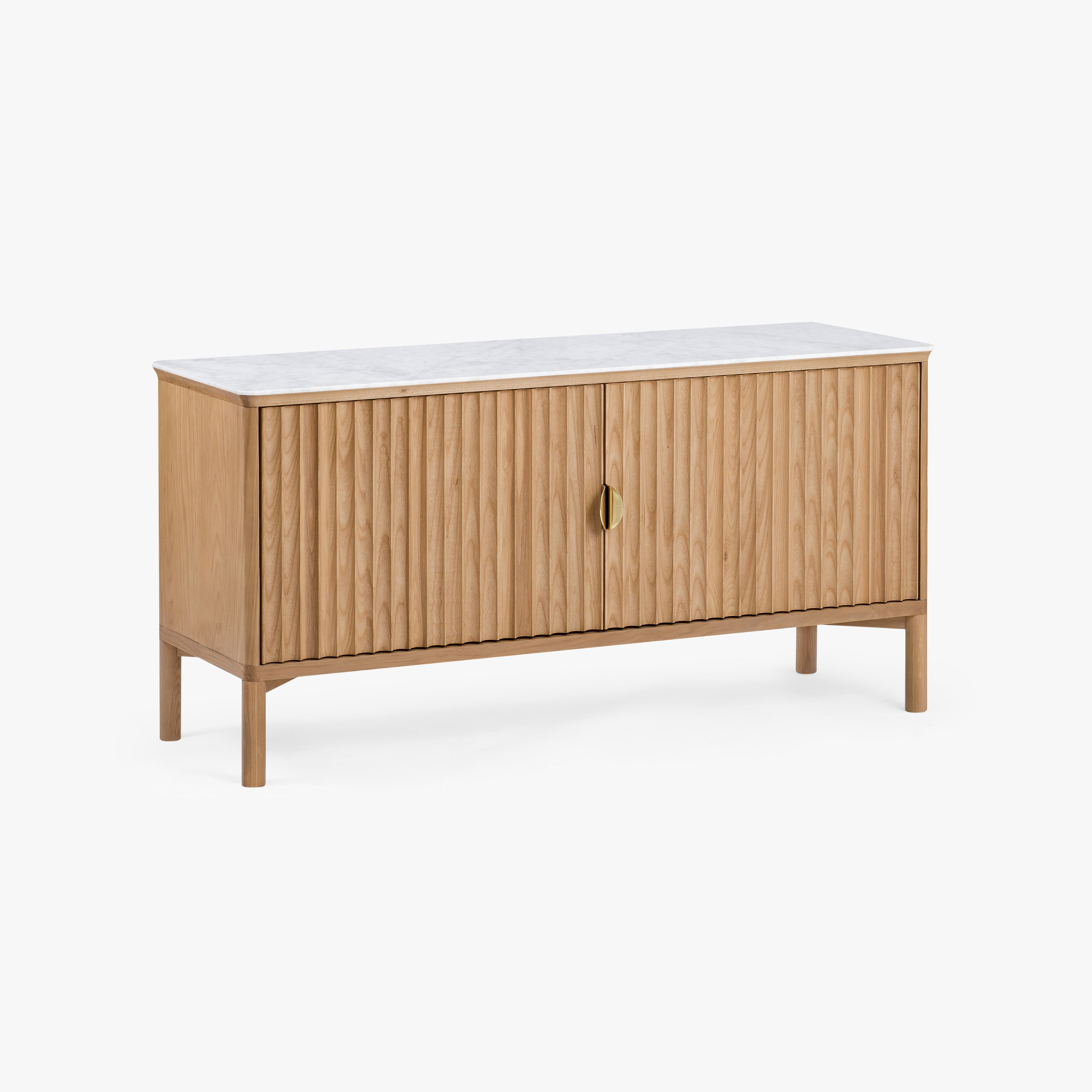 Olive Reeded Sideboard