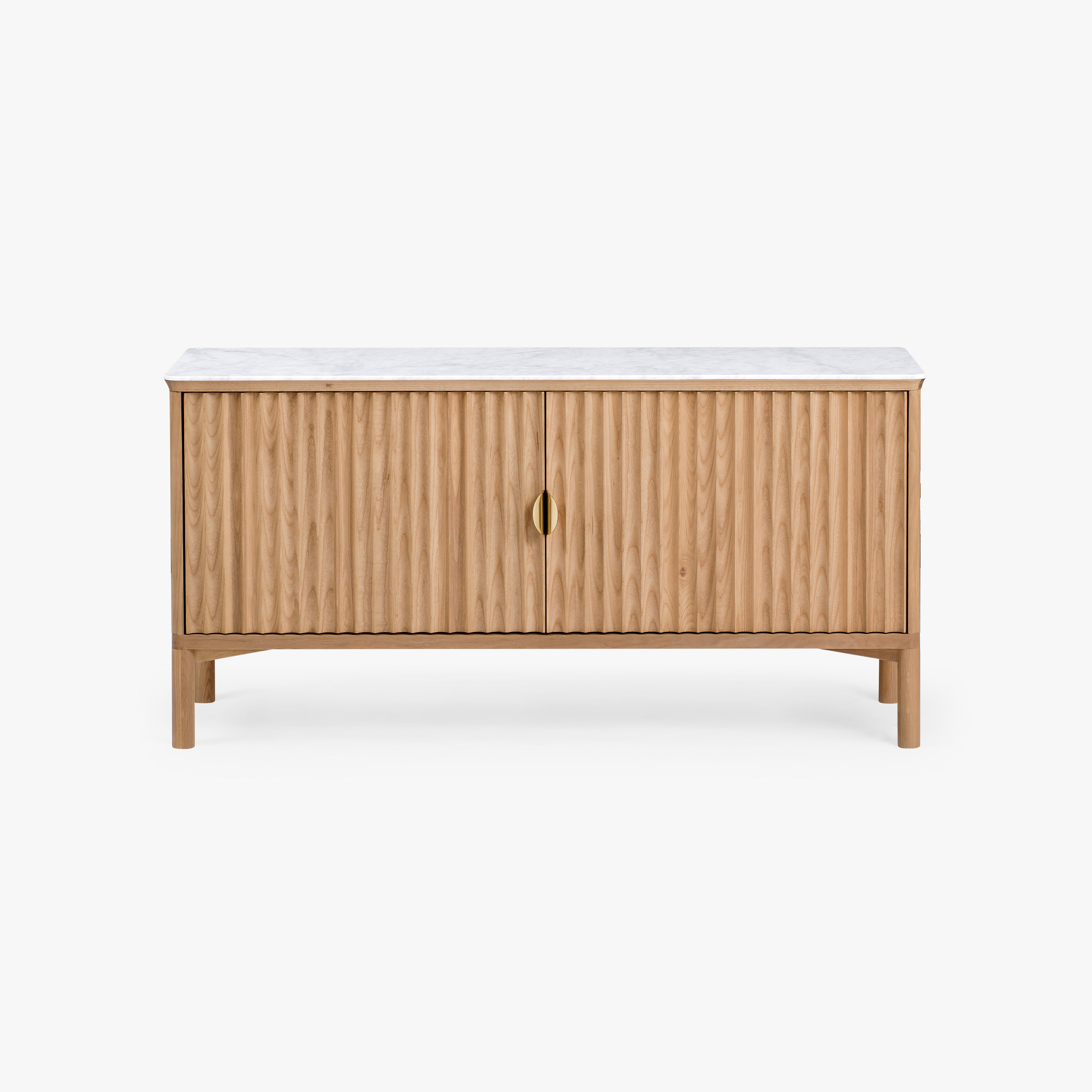 Olive Reeded Sideboard