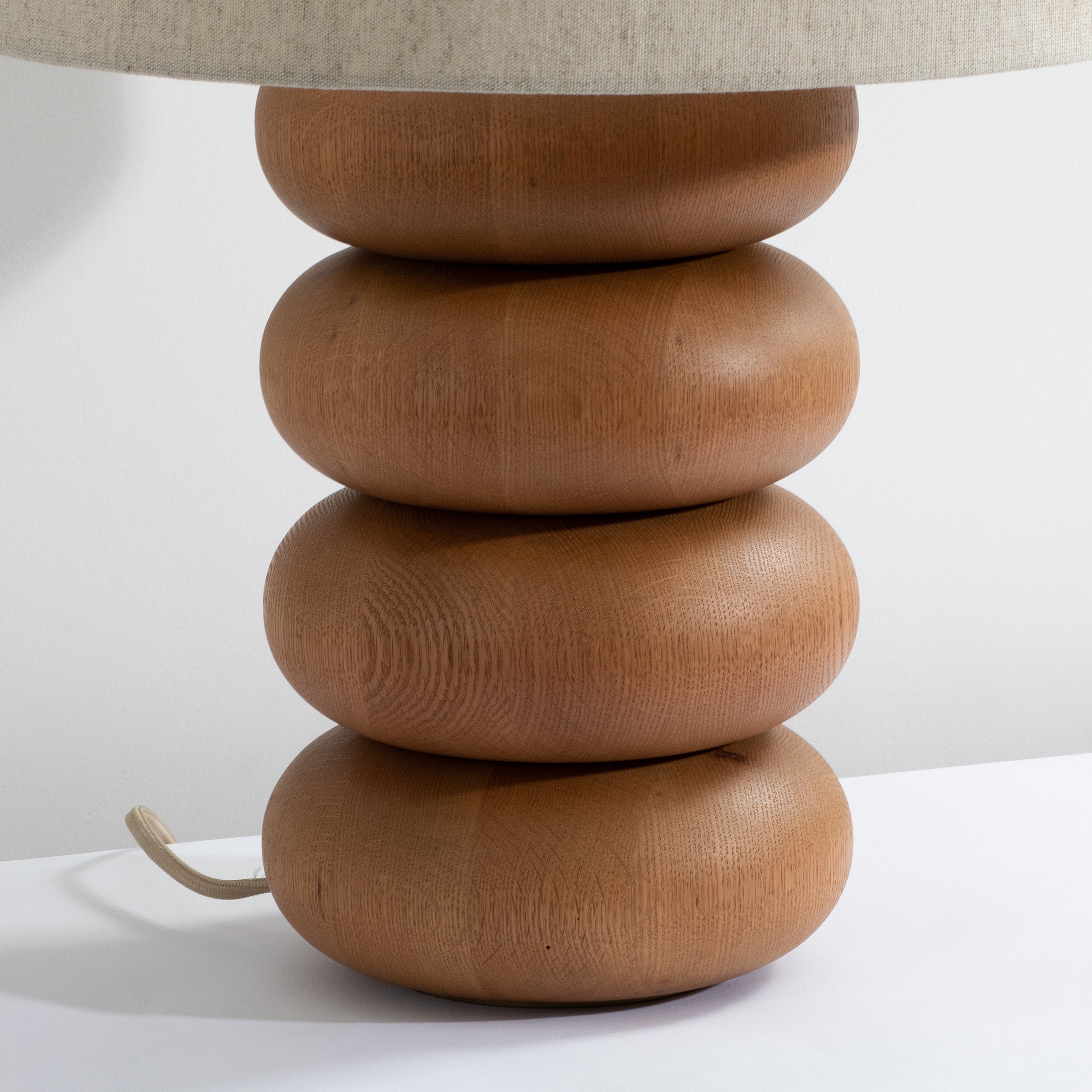 Sandia Oak Wood Table Lamp