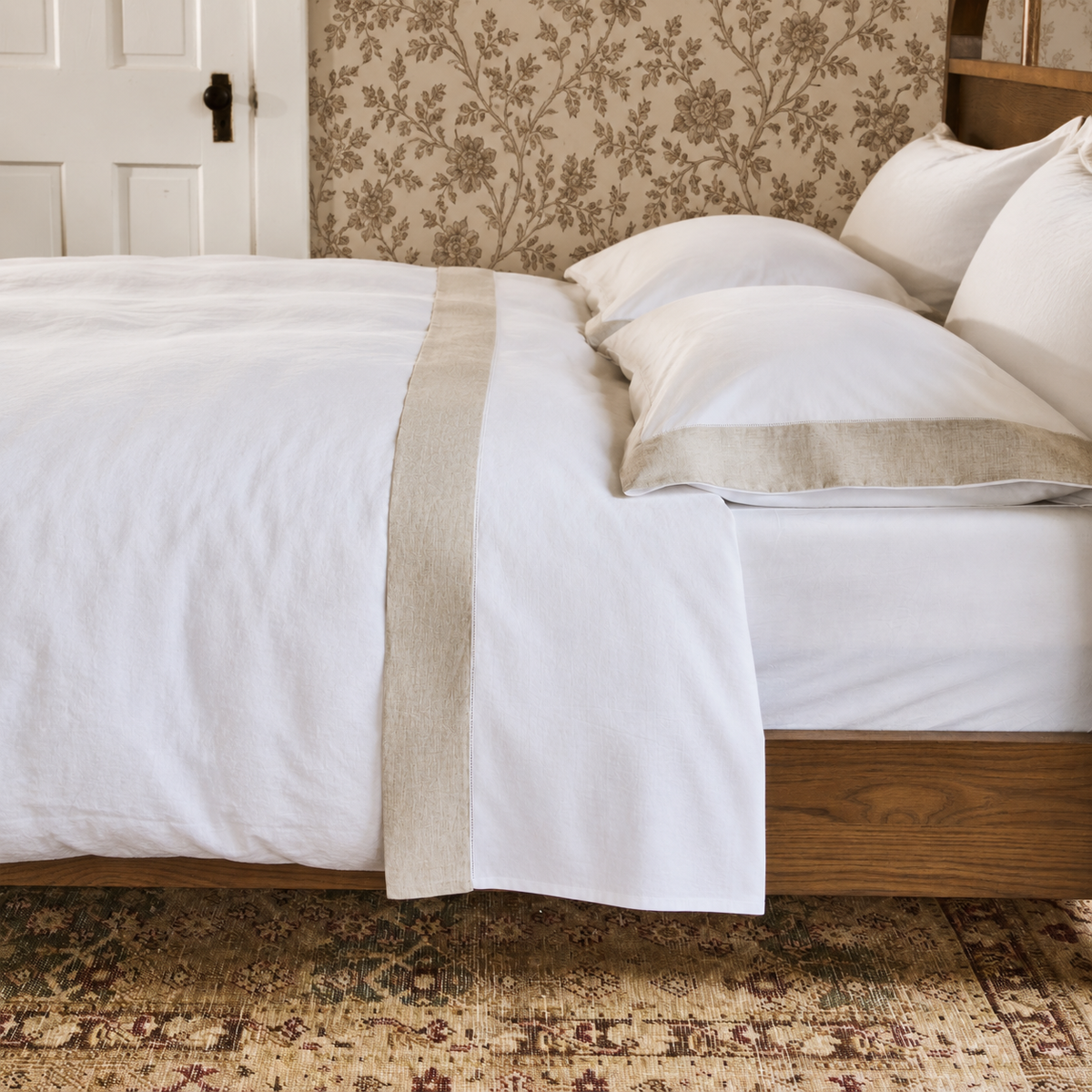 Organic Cotton Hemstitch Sheet Set