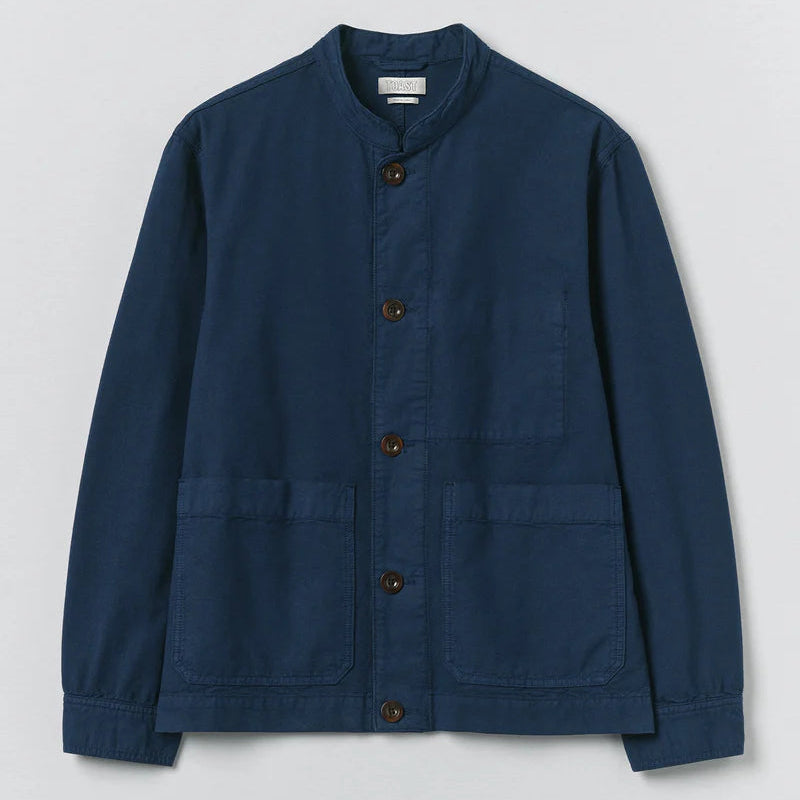 Toast Garment Dyed Cotton Canvas Stand Collar Jacket