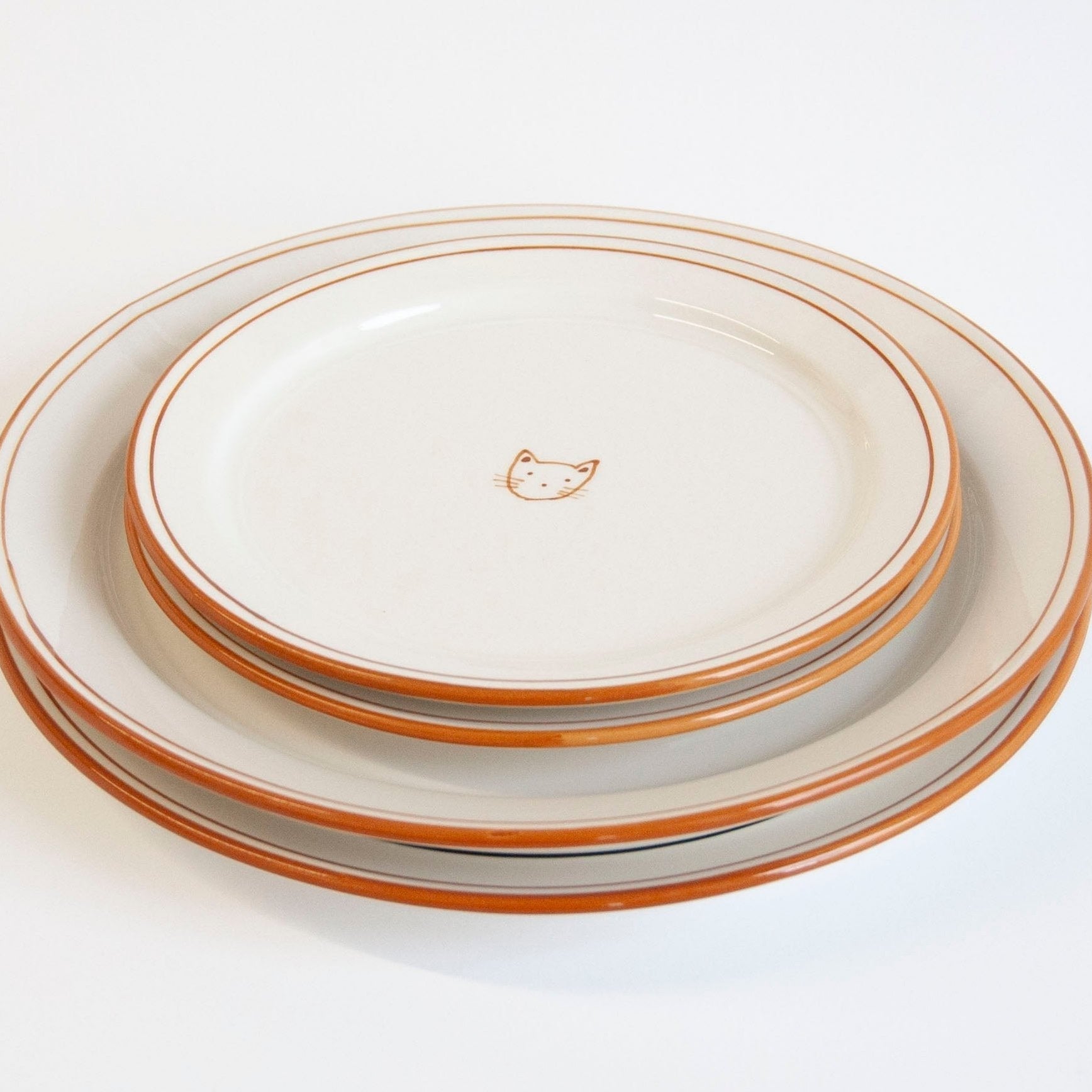 Melrose Icon Plates - Cat - Set of 4