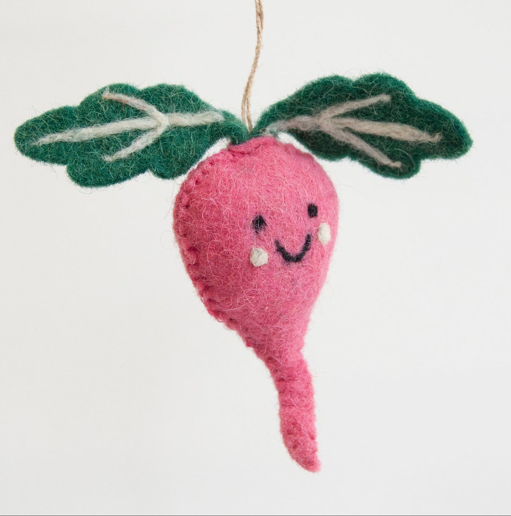 Ruthie Radish Felted Ornament