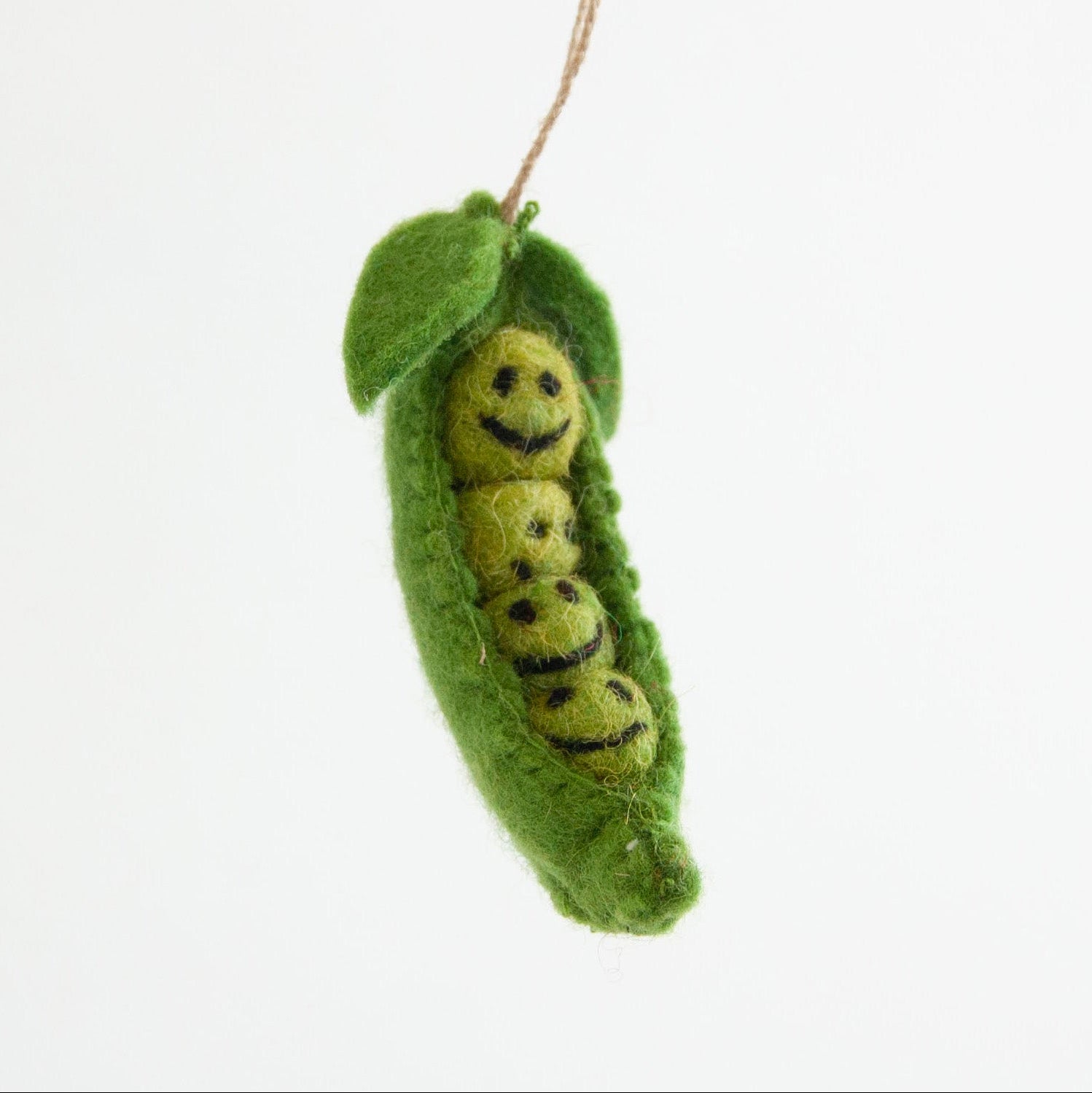 Peas in a Pod Felted Ornament