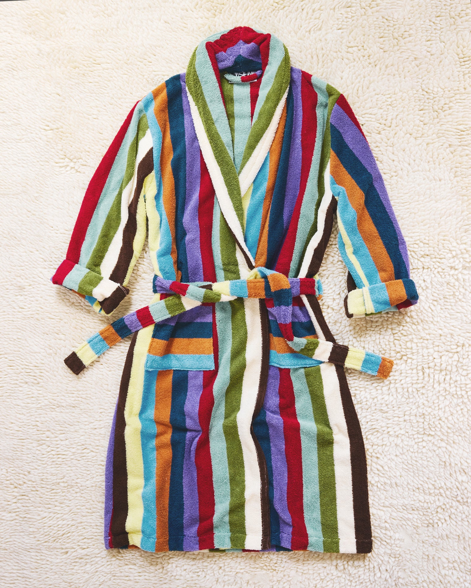 Eucalyptus Stripe Bathrobe