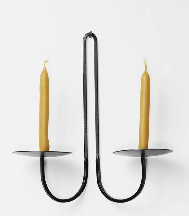 F & Mae - Double Arm Iron Candle Holder