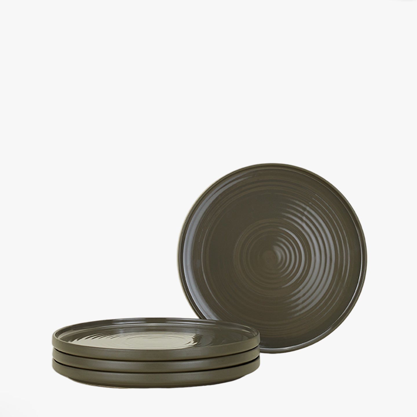 ESSENTIAL DINNER PLATE - SET OF 4, OLIVE