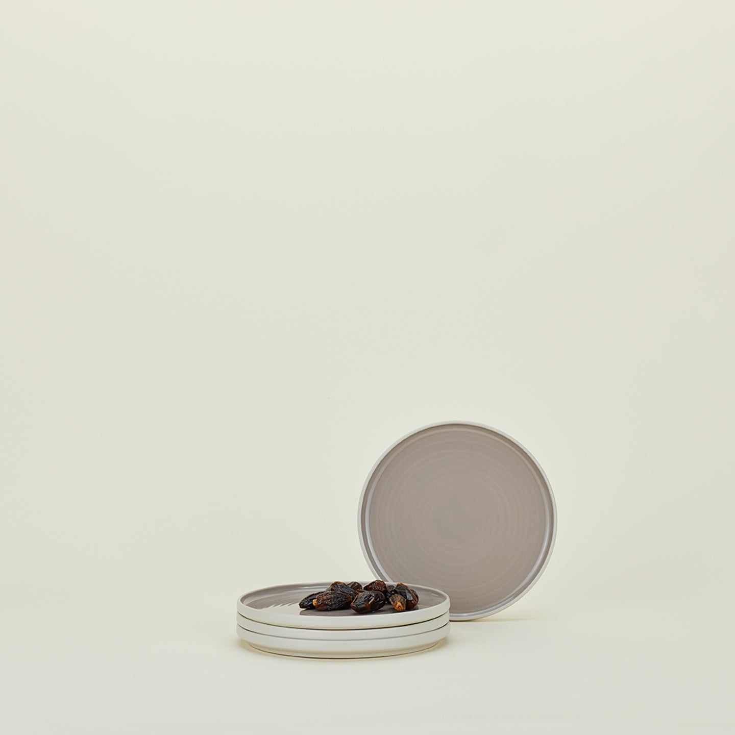 ESSENTIAL SALAD PLATE - SET OF 4, LIGHT GREY